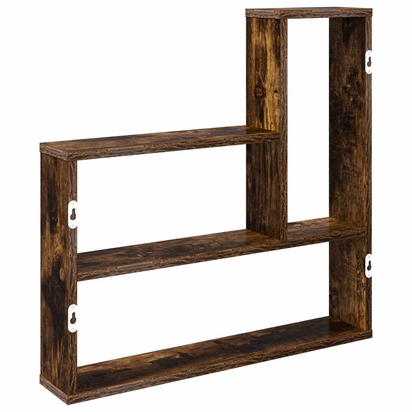 Vegghylle Røkt Eik 60 x 11 x 60 cm Konstruert tre