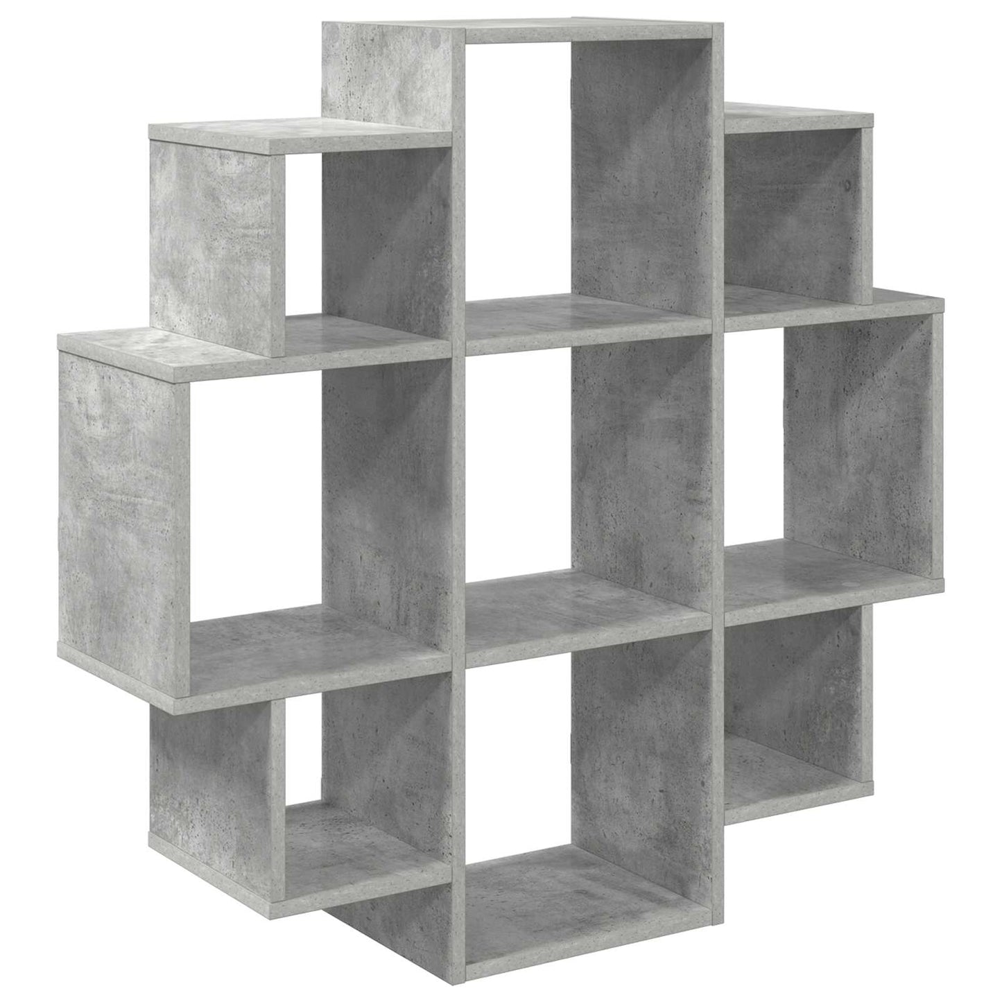 Vegghylle Betonggrå 90 x 25 x 90 cm Konstruert tre
