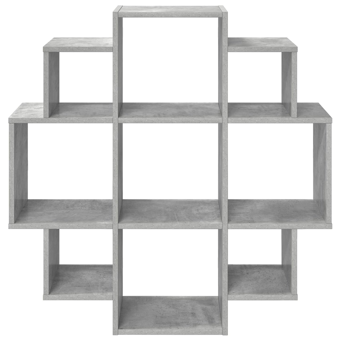 Vegghylle Betonggrå 90 x 25 x 90 cm Konstruert tre