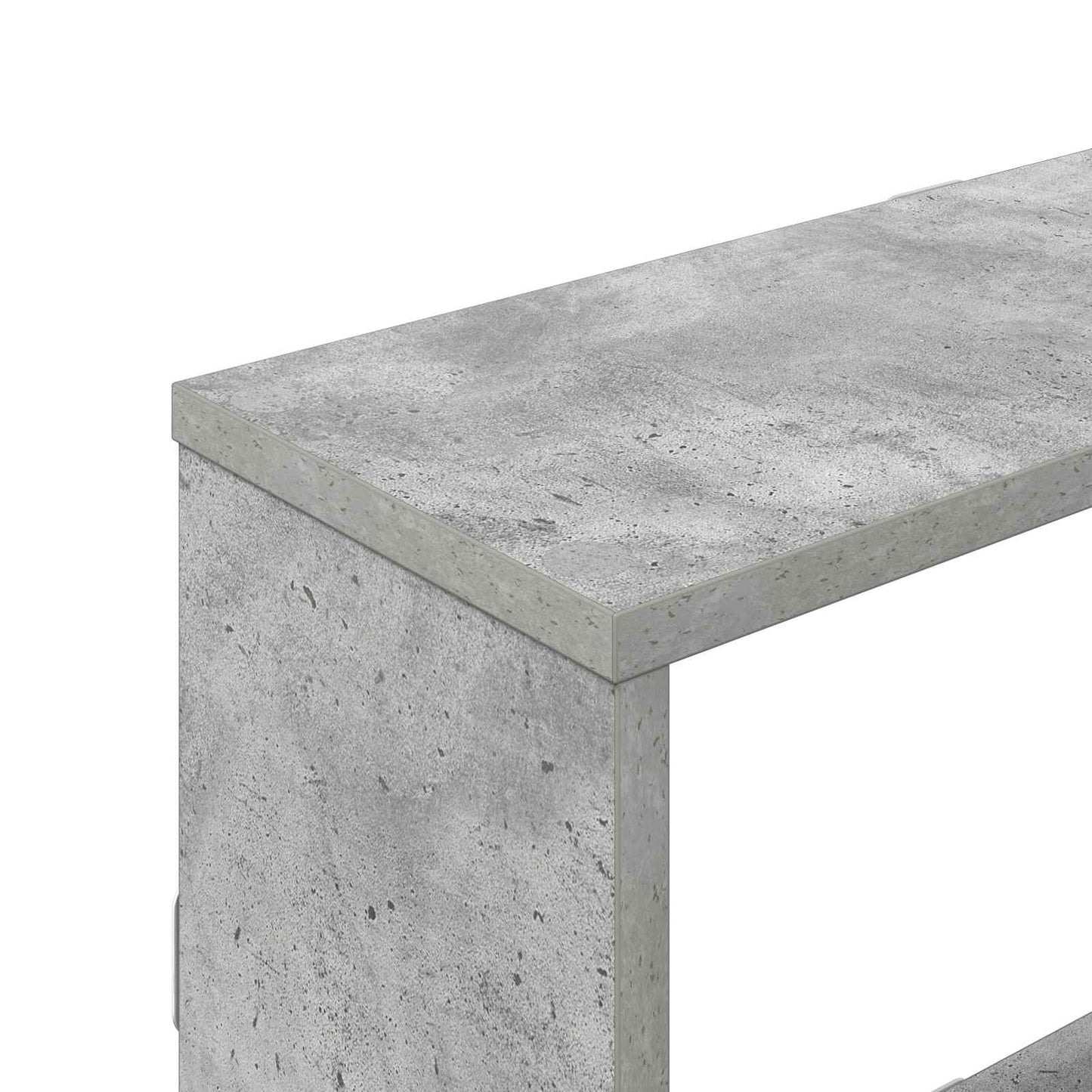 Vegghylle Betonggrå 122 x 18 x 60 cm Konstruert tre