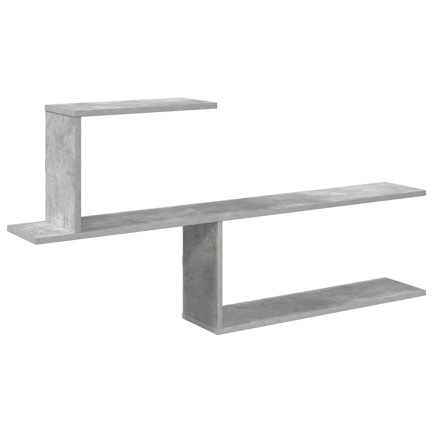 Vegghylle Betonggrå 122 x 18 x 60 cm Konstruert tre