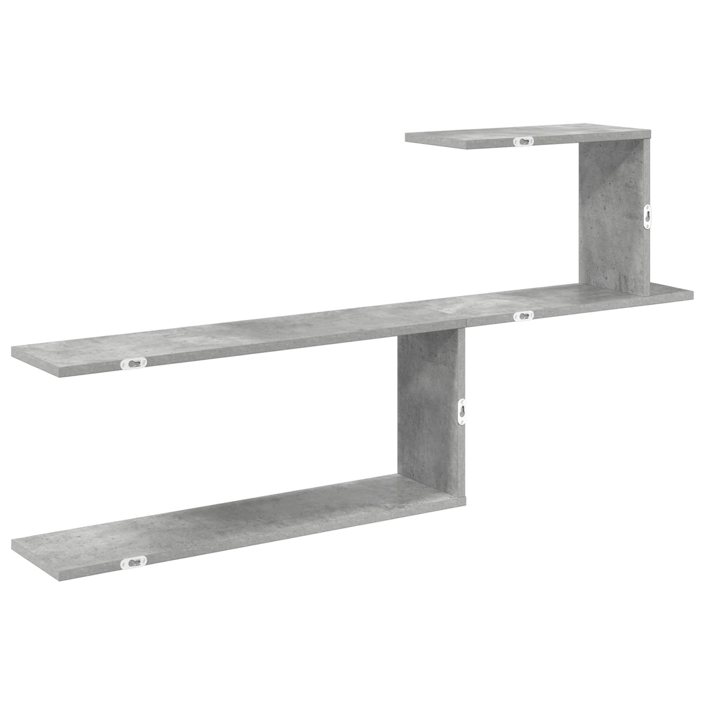 Vegghylle Betonggrå 122 x 18 x 60 cm Konstruert tre