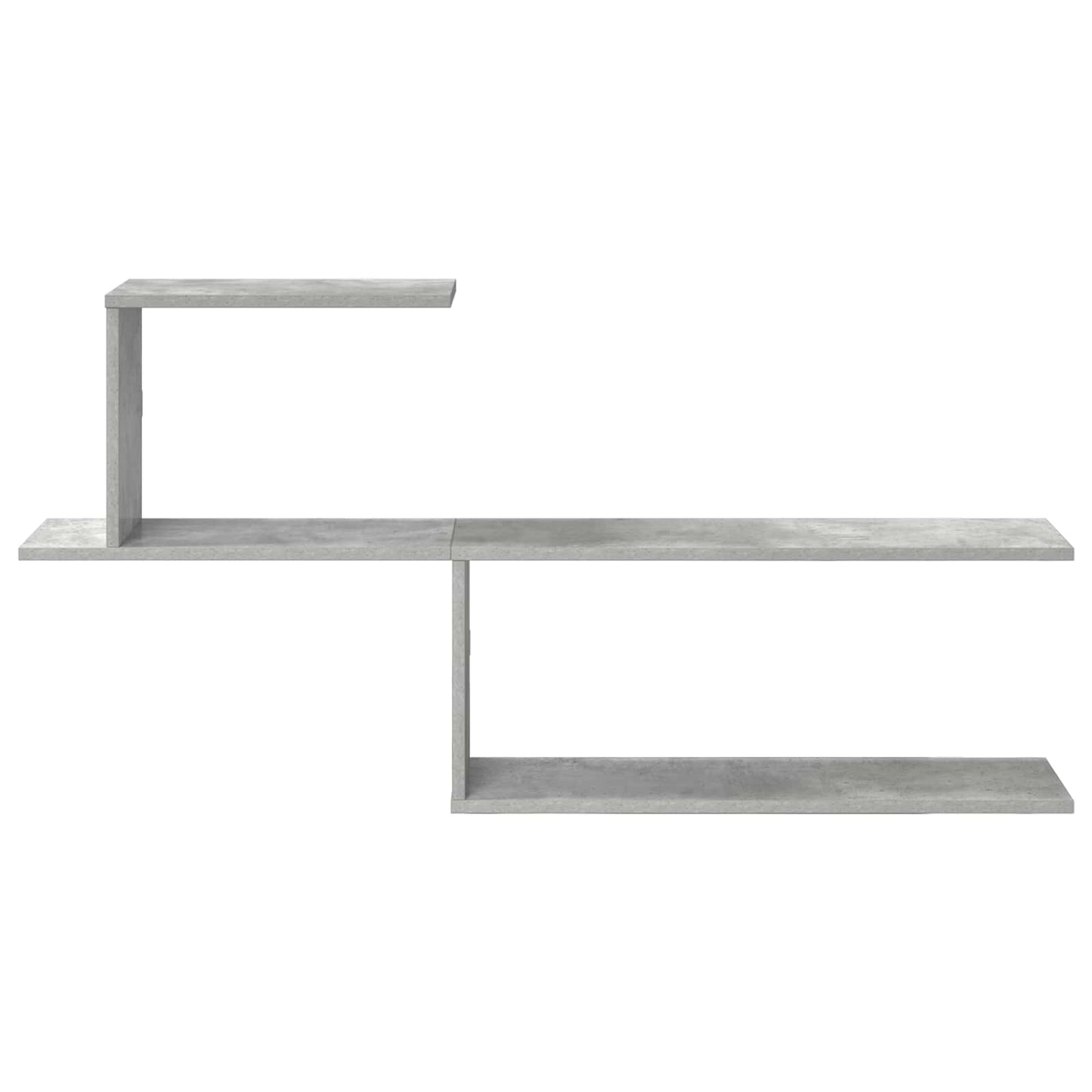 Vegghylle Betonggrå 122 x 18 x 60 cm Konstruert tre