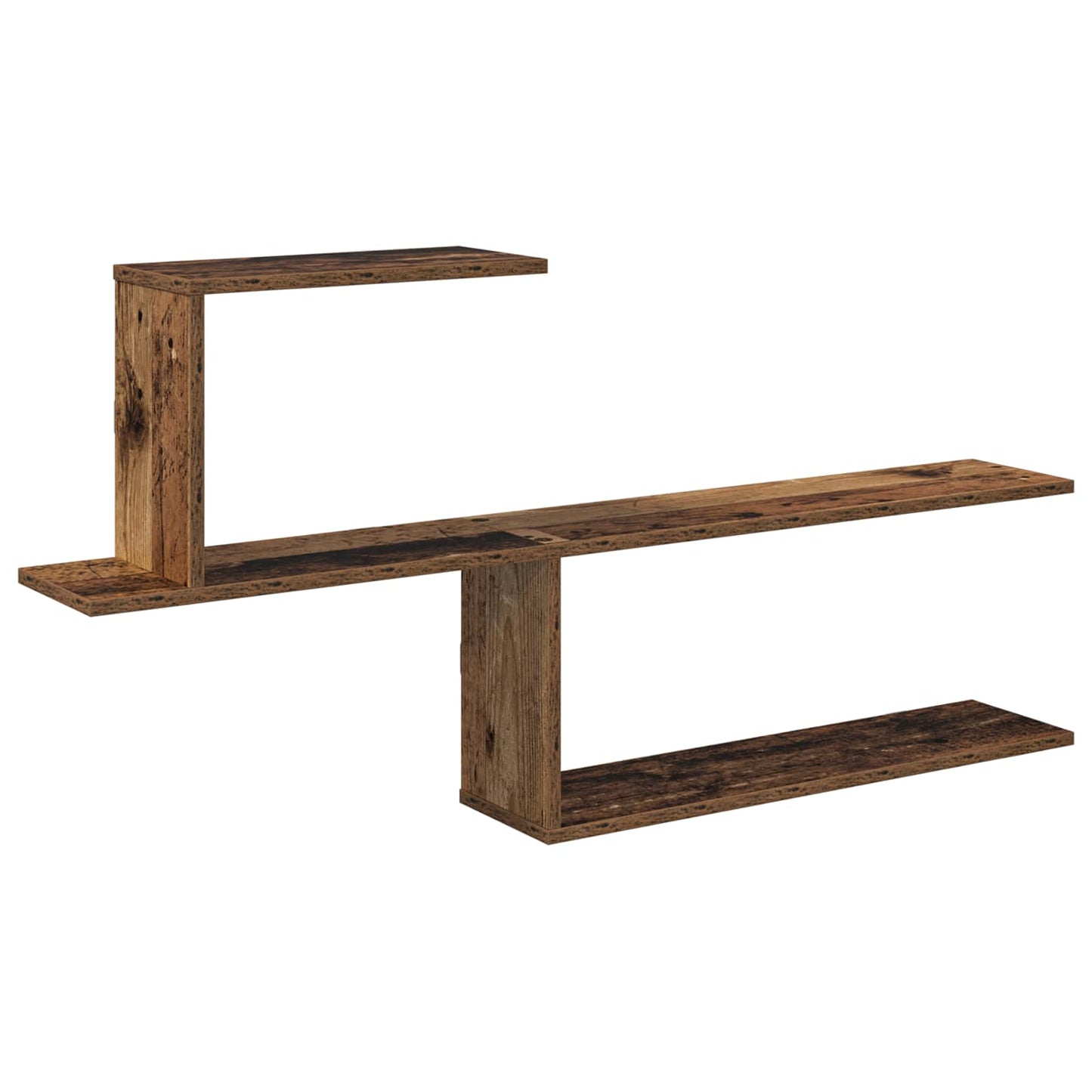 Vegghylle Gammelt tre 122 x 18 x 60 cm Konstruert tre
