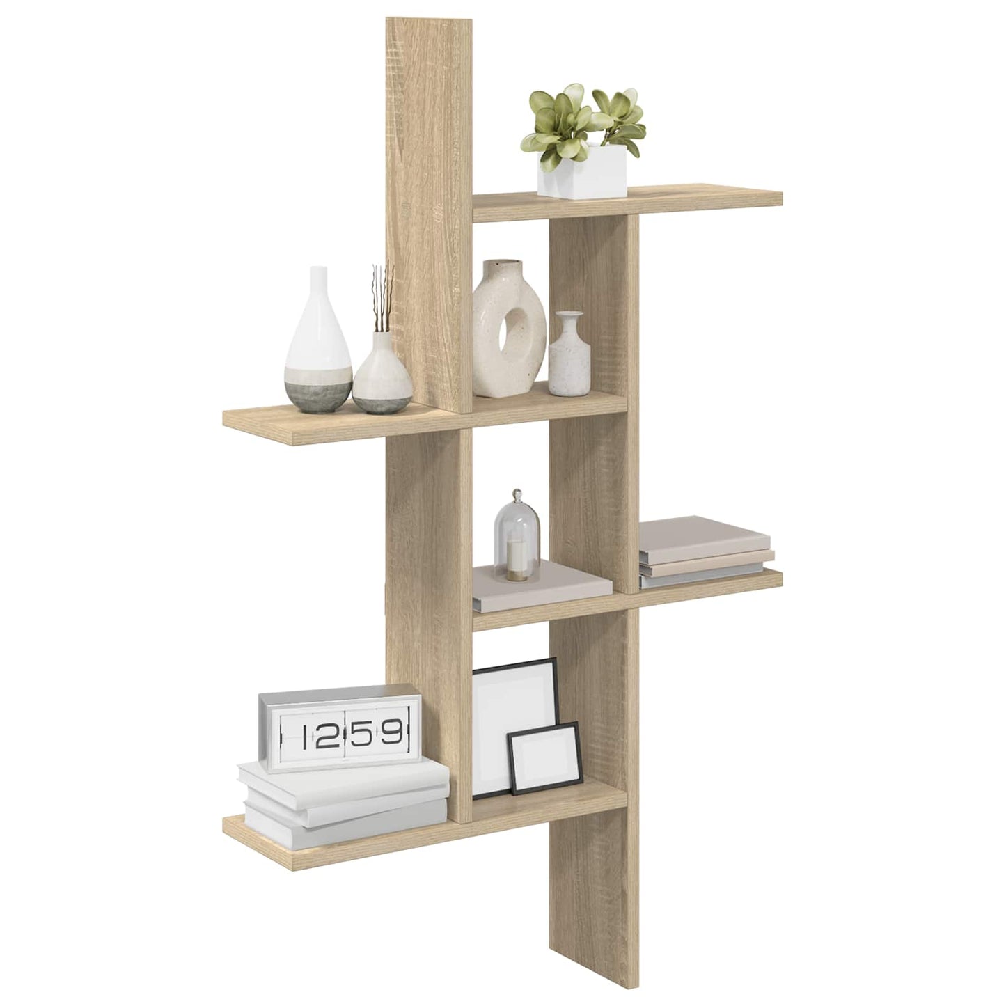 Vegghylle Sonoma eik 61 x 15 x 102 cm Konstruert tre