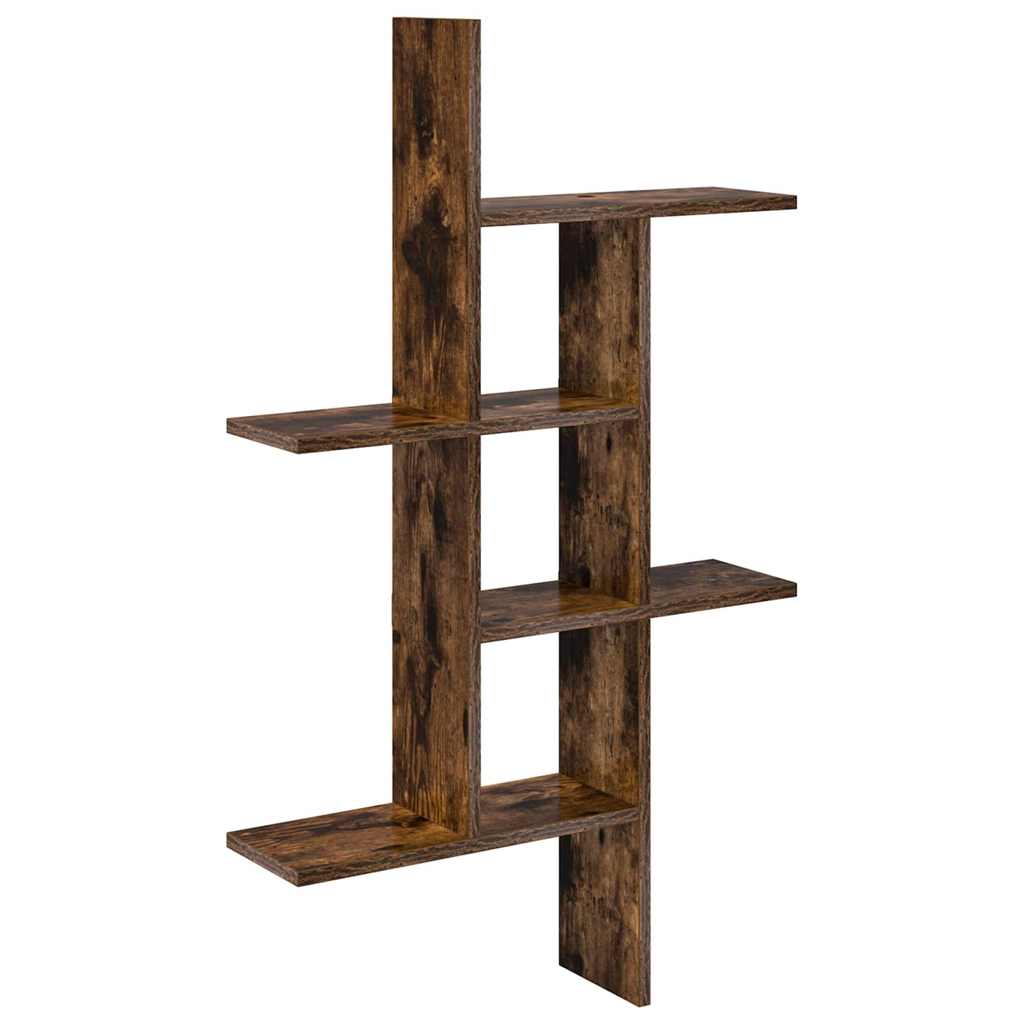 Vegghylle Røkt Eik 61 x 15 x 102 cm Konstruert tre