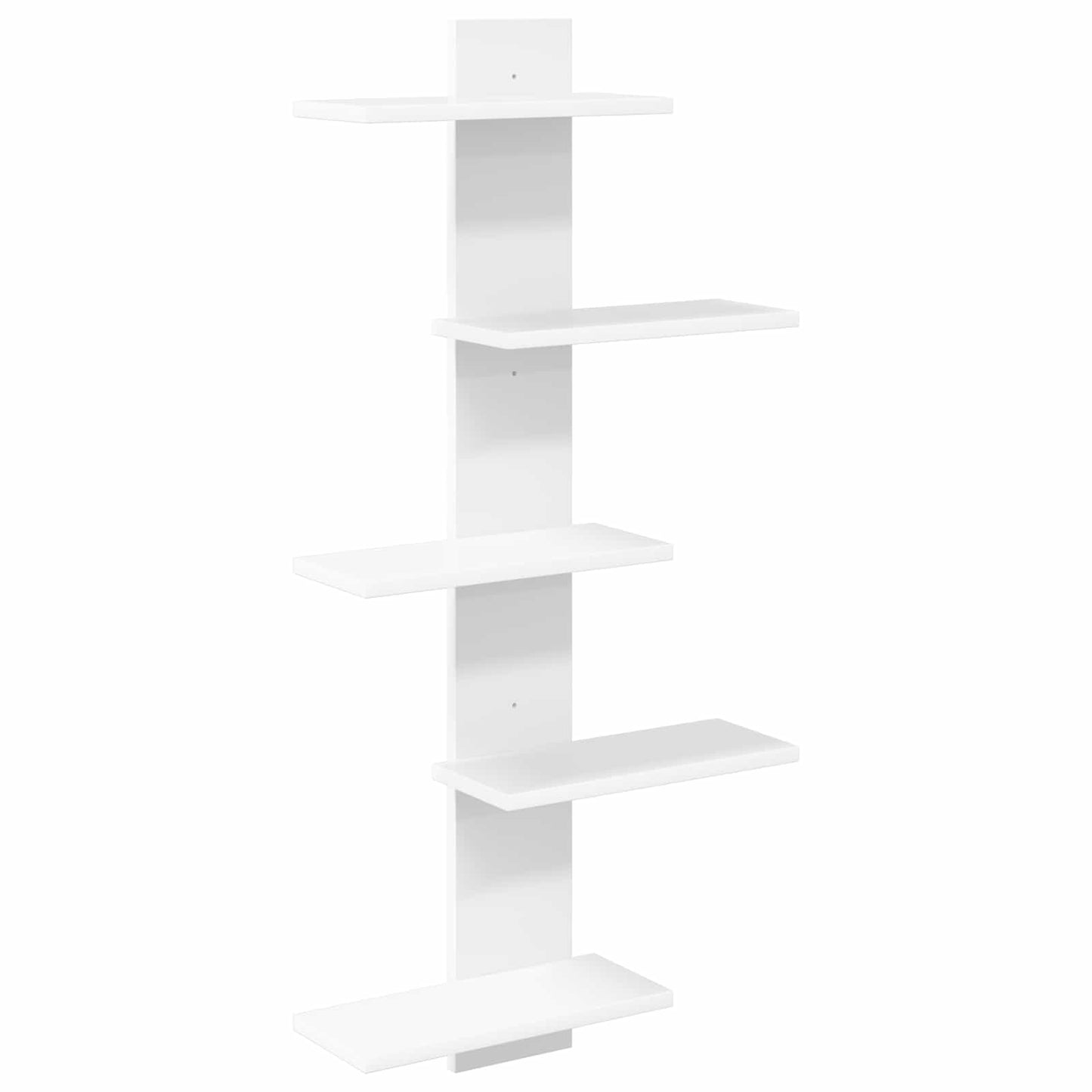 Vegghengt Flytende Hylle Hvit 48,5 x 15 x 101 cm Konstruert tre
