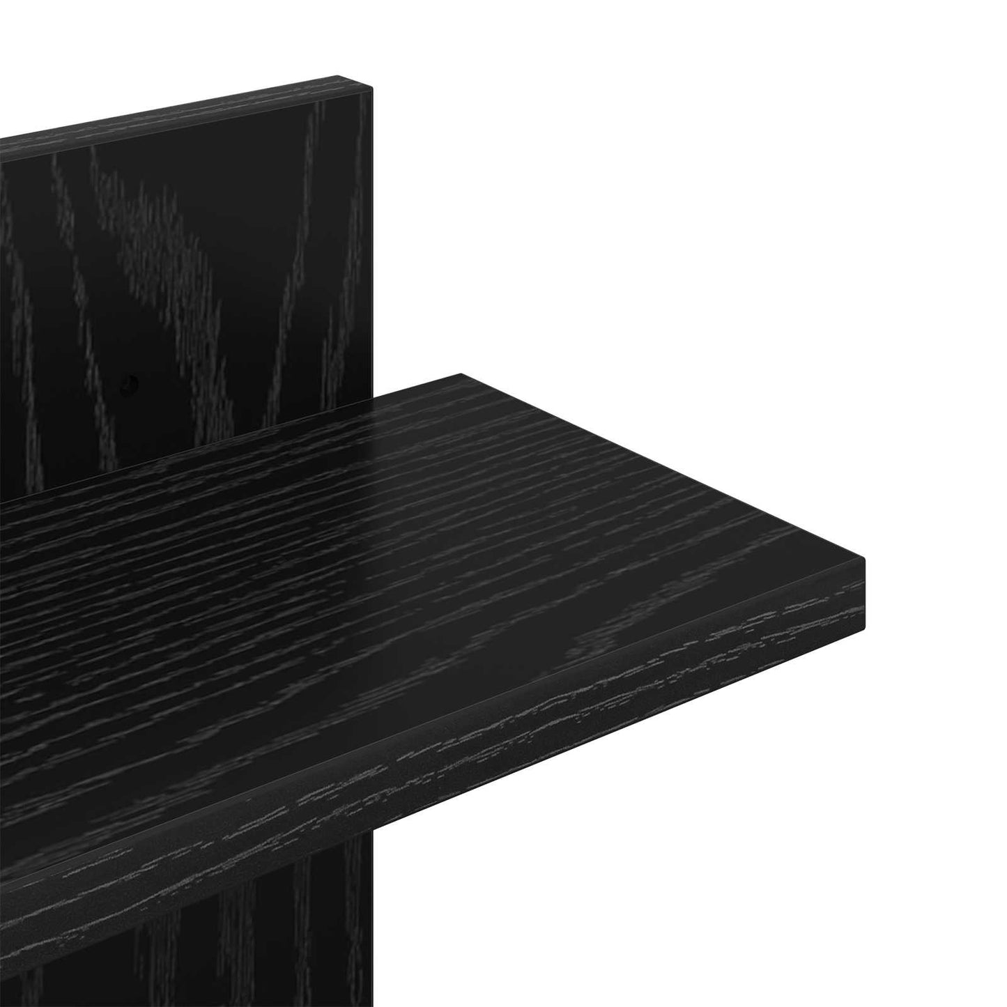 Vegghengt Flytende Hylle Svart eik 48,5 x 15 x 101 cm