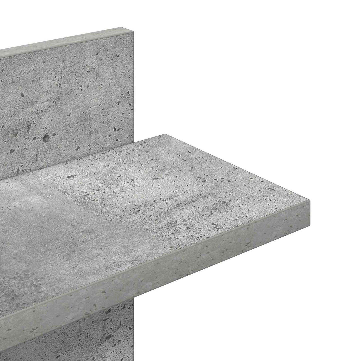 Vegghengt Flytende Hylle Betonggrå 48,5 x 15 x 101 cm