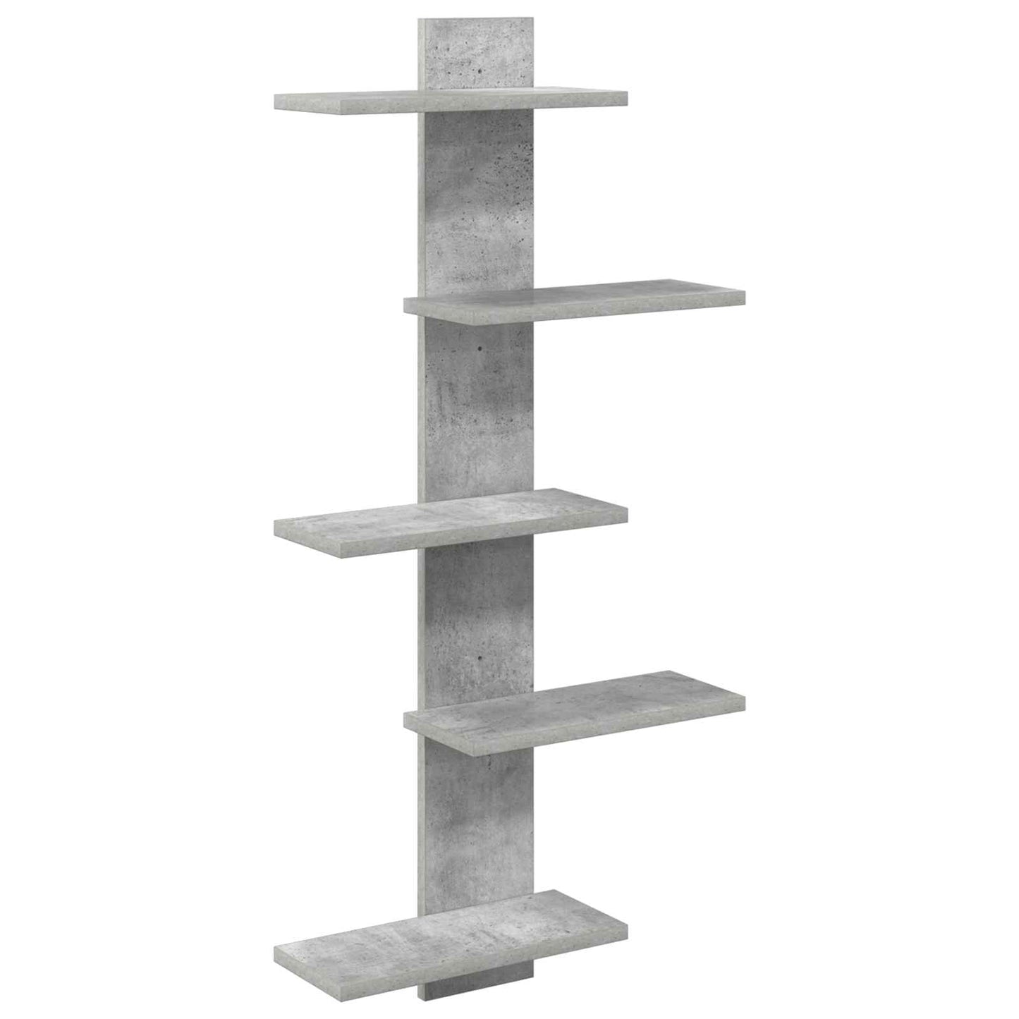 Vegghengt Flytende Hylle Betonggrå 48,5 x 15 x 101 cm