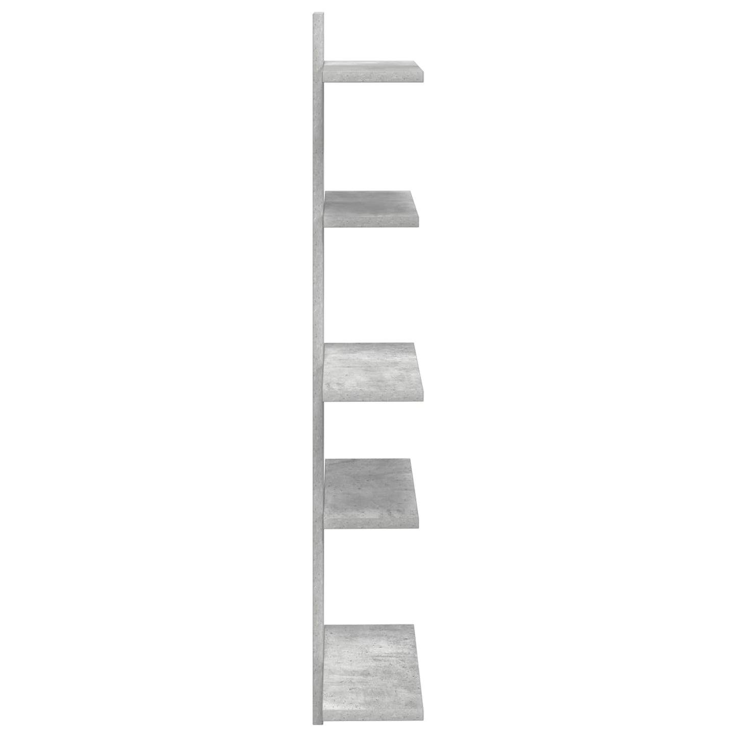 Vegghengt Flytende Hylle Betonggrå 48,5 x 15 x 101 cm