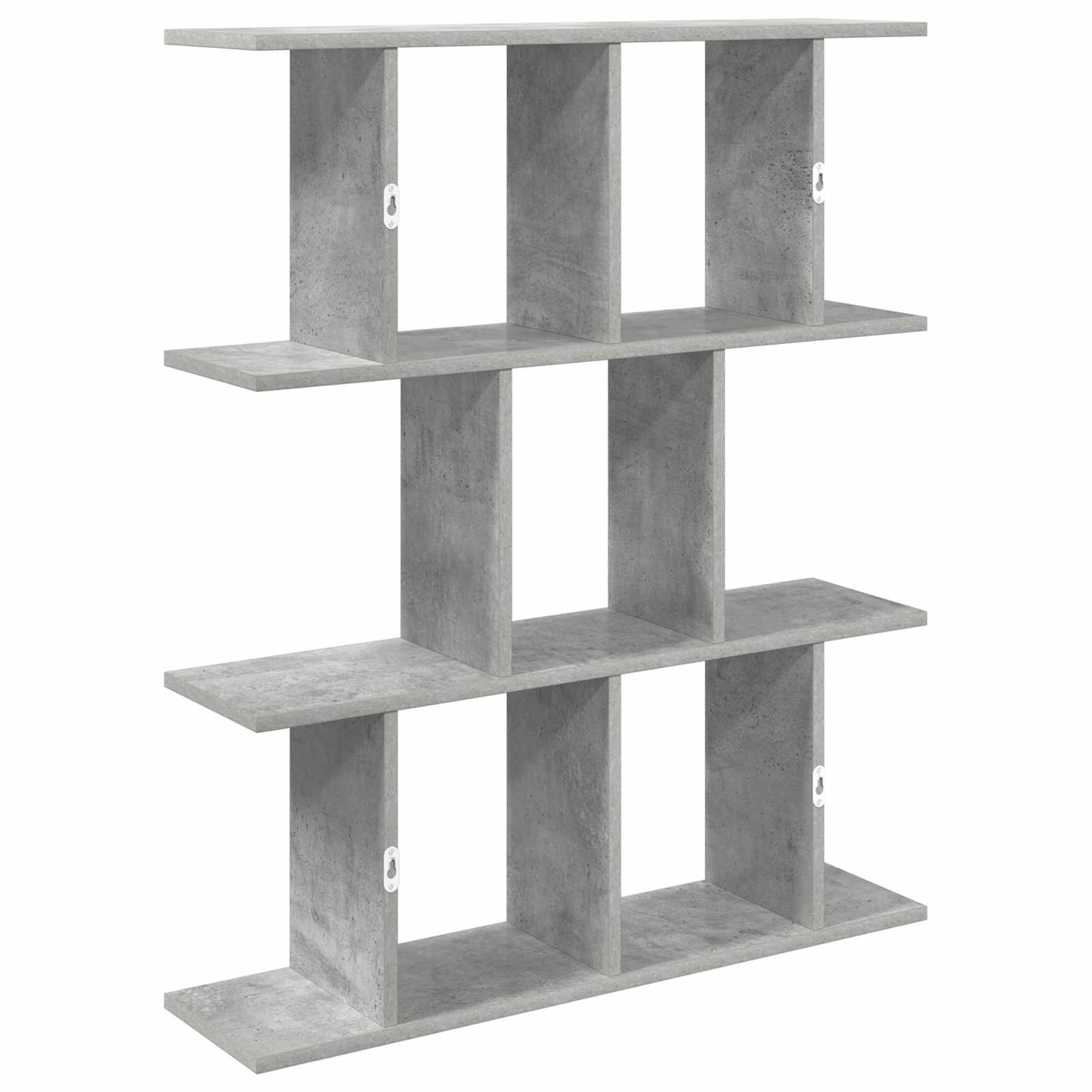 Vegghylle Betonggrå 80 x 20 x 96 cm Konstruert tre