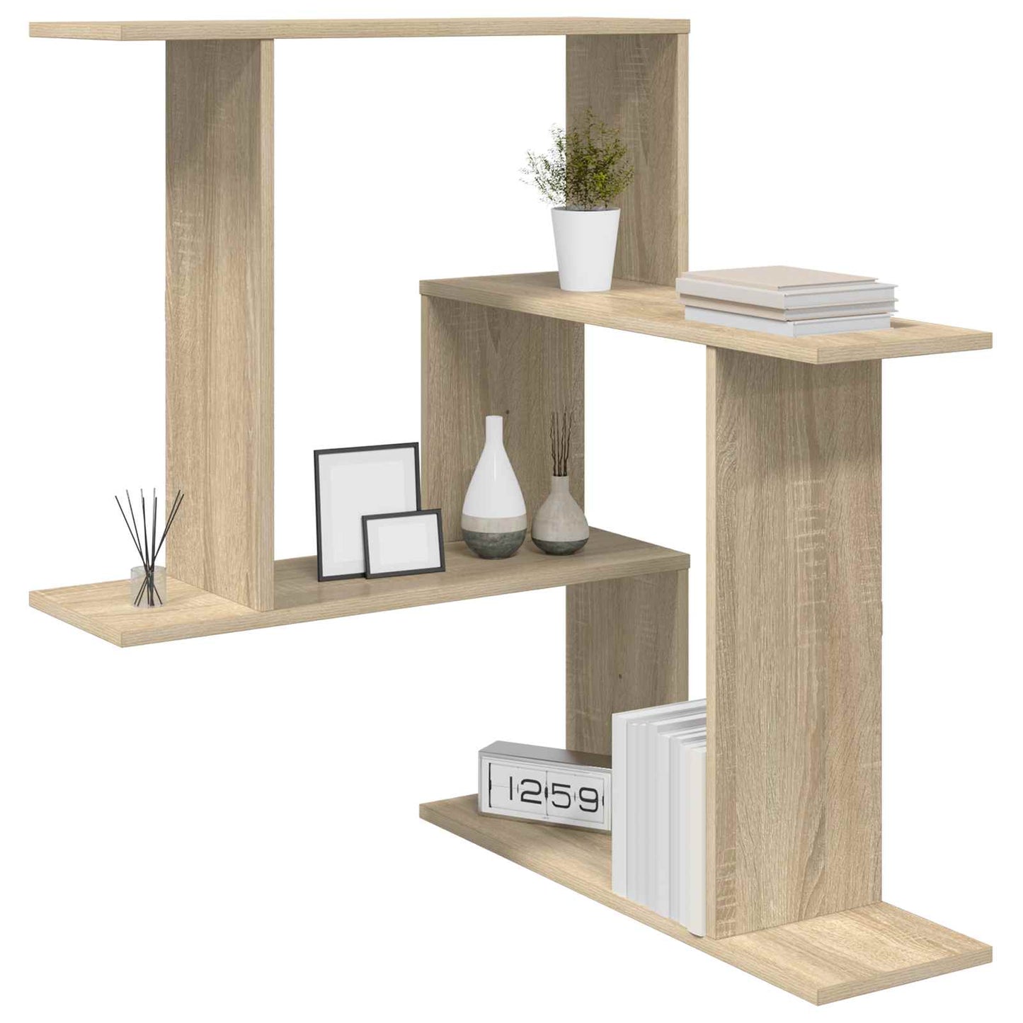 Vegghylle Sonoma eik 67 x 67 x 87 cm Konstruert tre