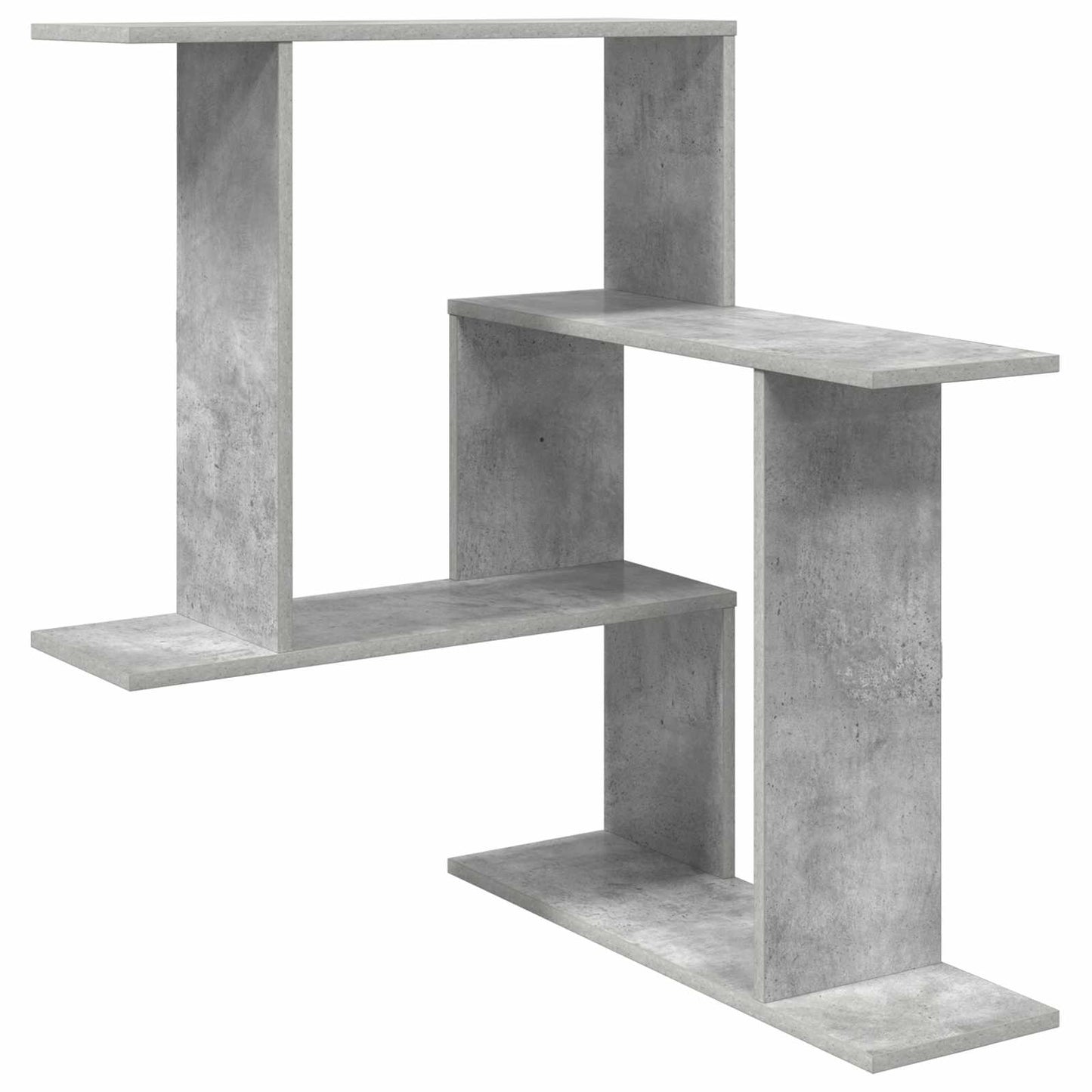 Vegghylle Betonggrå 67 x 67 x 87 cm Konstruert tre