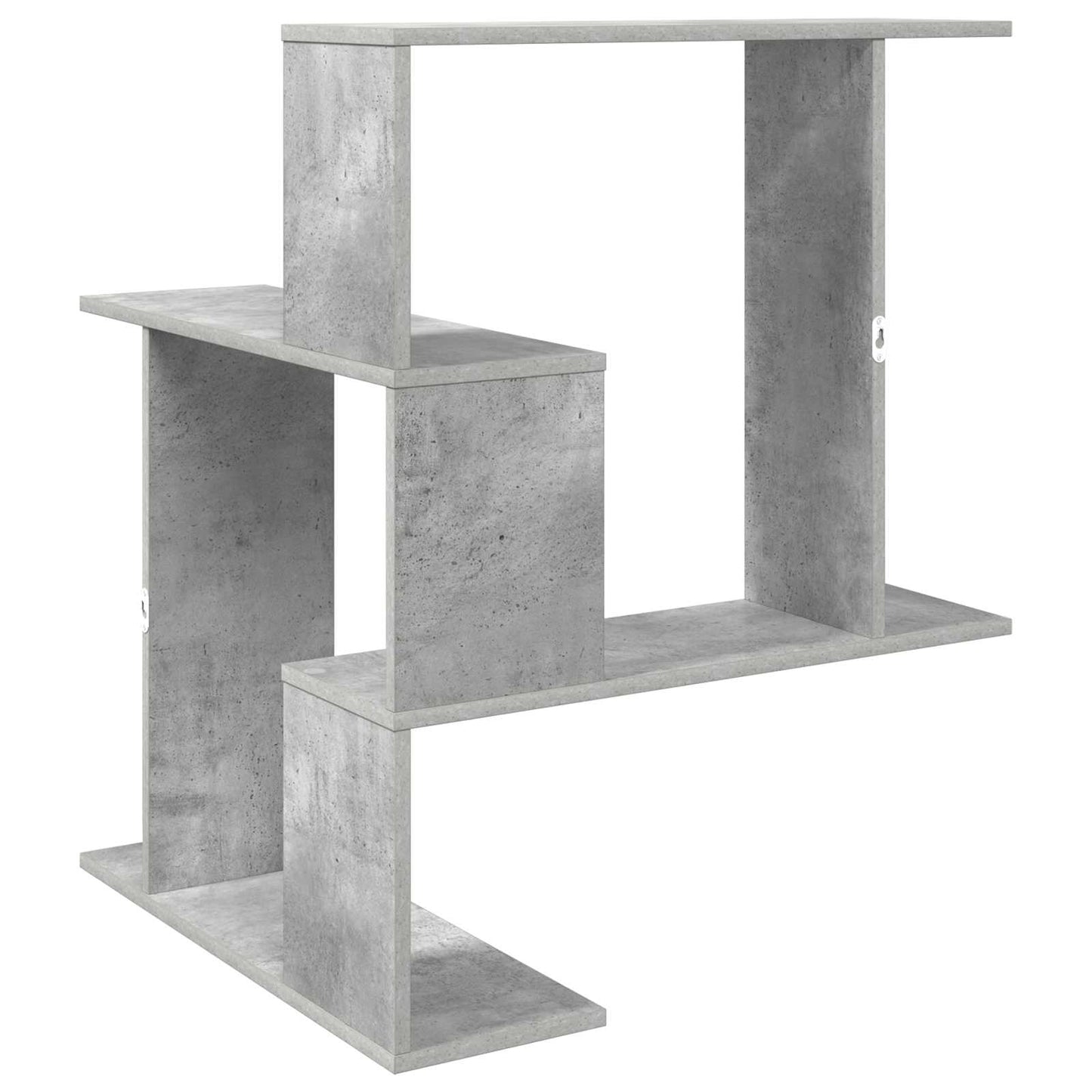 Vegghylle Betonggrå 67 x 67 x 87 cm Konstruert tre