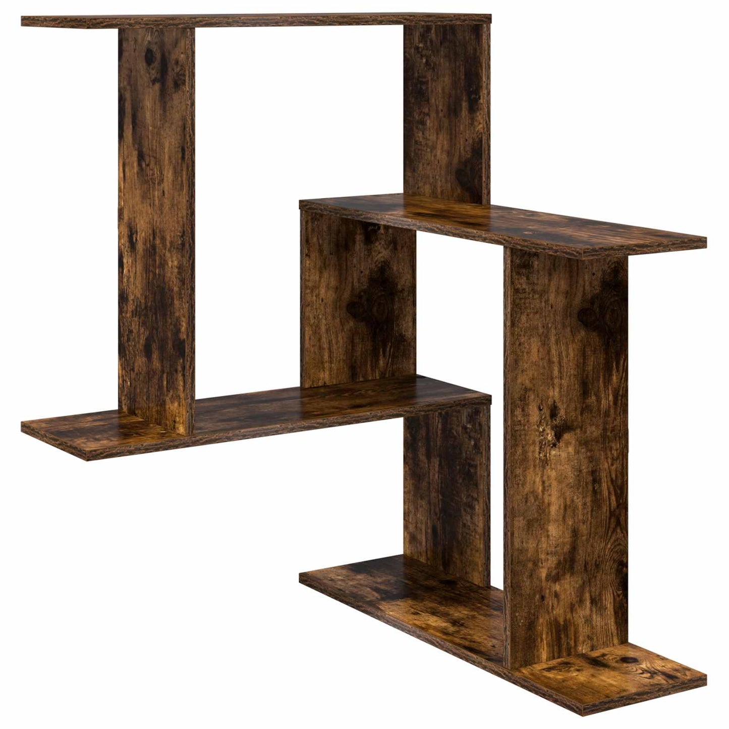 Vegghylle Røkt Eik 67 x 67 x 87 cm Konstruert tre