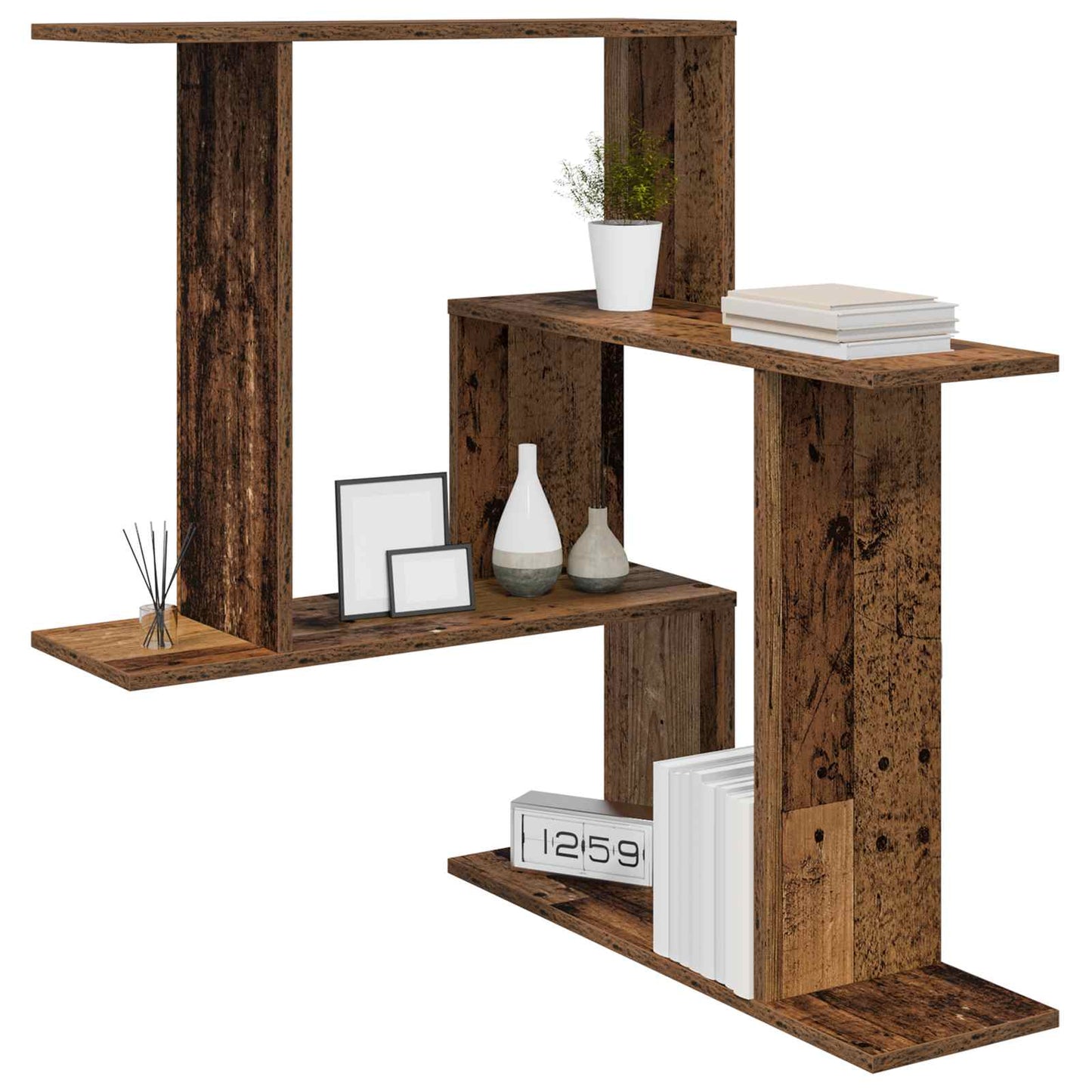 Vegghylle Gammelt tre 67 x 67 x 87 cm Konstruert tre