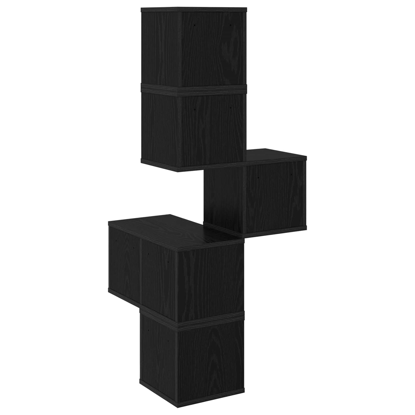 Vegghjørneskap Svart eik 48 x 48 x 120 cm Konstruert tre
