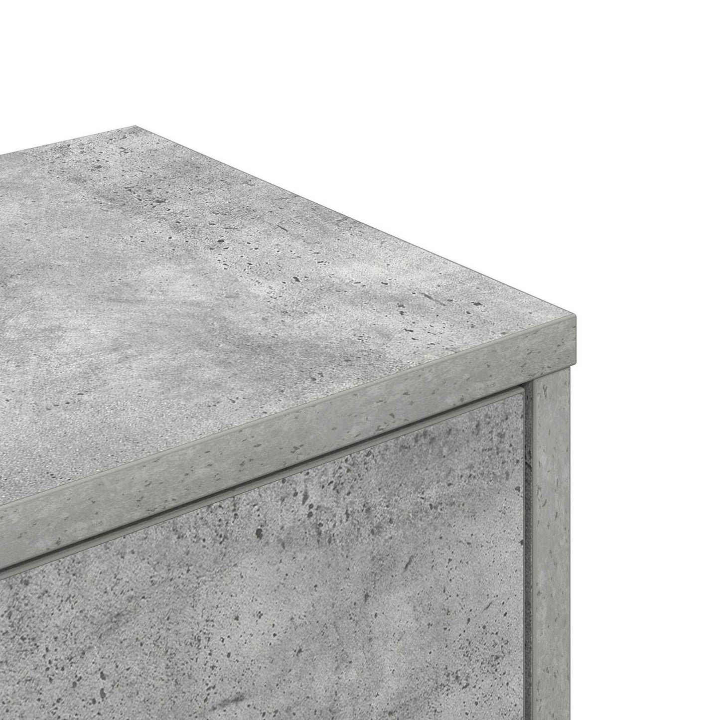 Vegghjørneskap Betonggrå 48 x 48 x 120 cm Konstruert tre