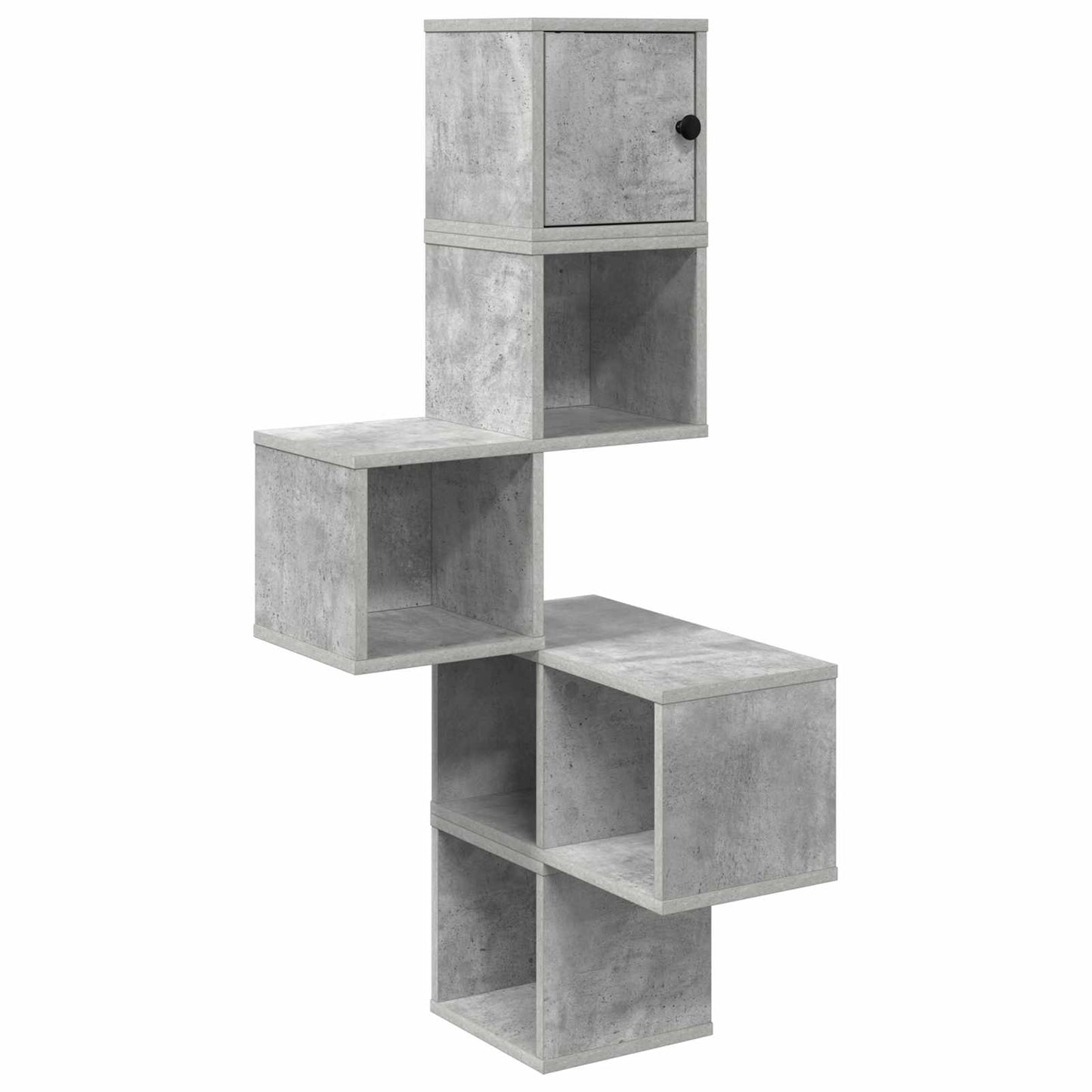 Vegghjørneskap Betonggrå 48 x 48 x 120 cm Konstruert tre