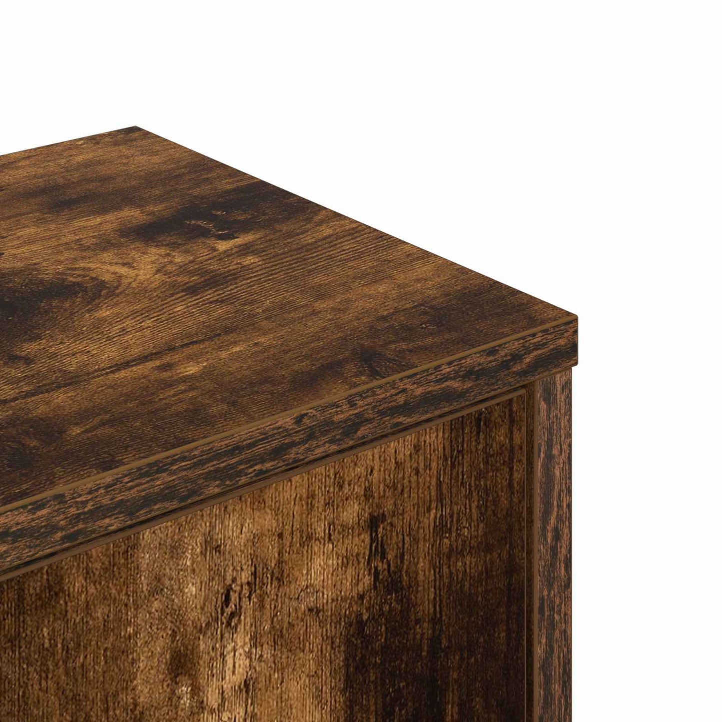 Vegghjørneskap Røkt Eik 48 x 48 x 120 cm Konstruert tre