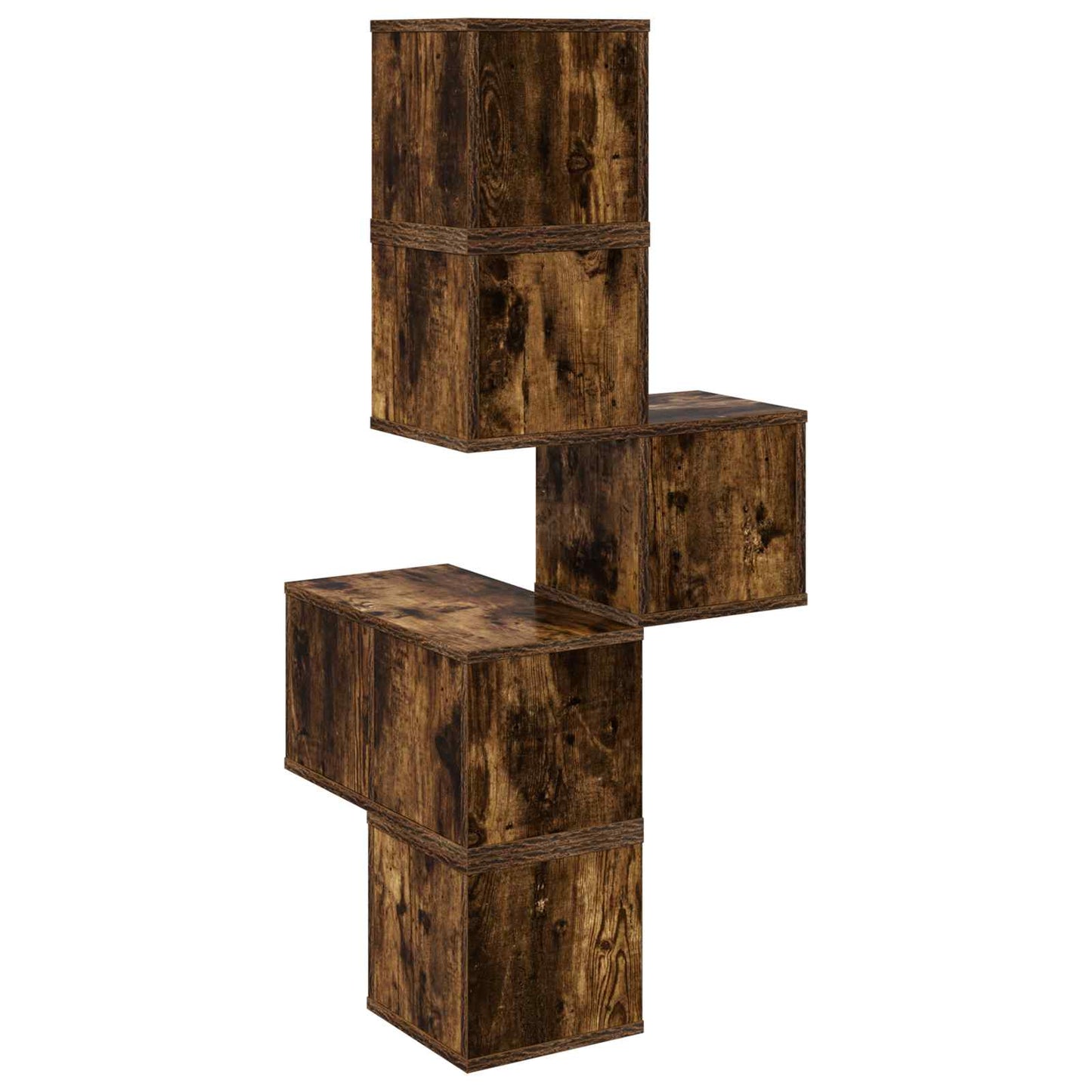 Vegghjørneskap Røkt Eik 48 x 48 x 120 cm Konstruert tre