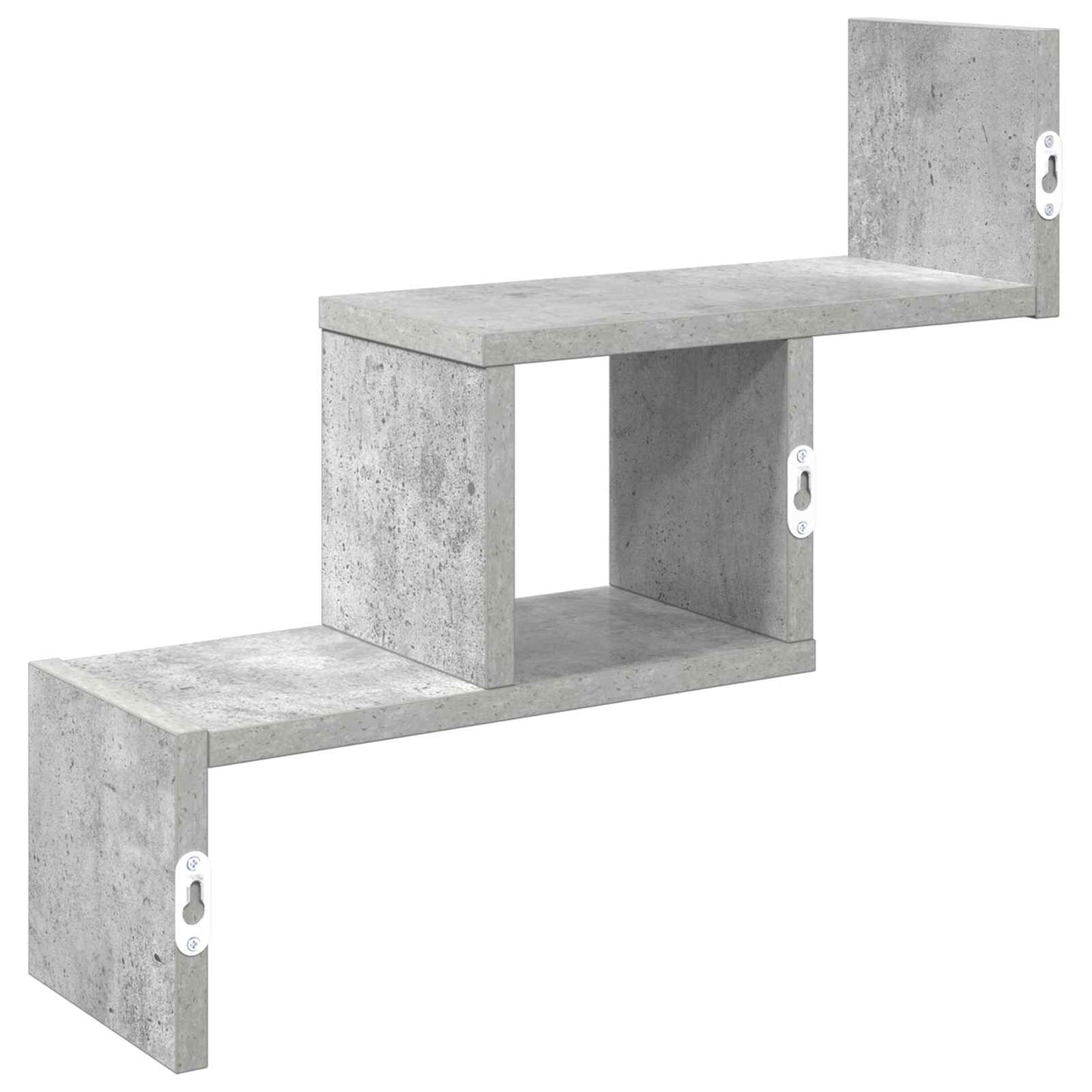 Vegghylle Betonggrå 48 x 15 x 42 cm Konstruert tre