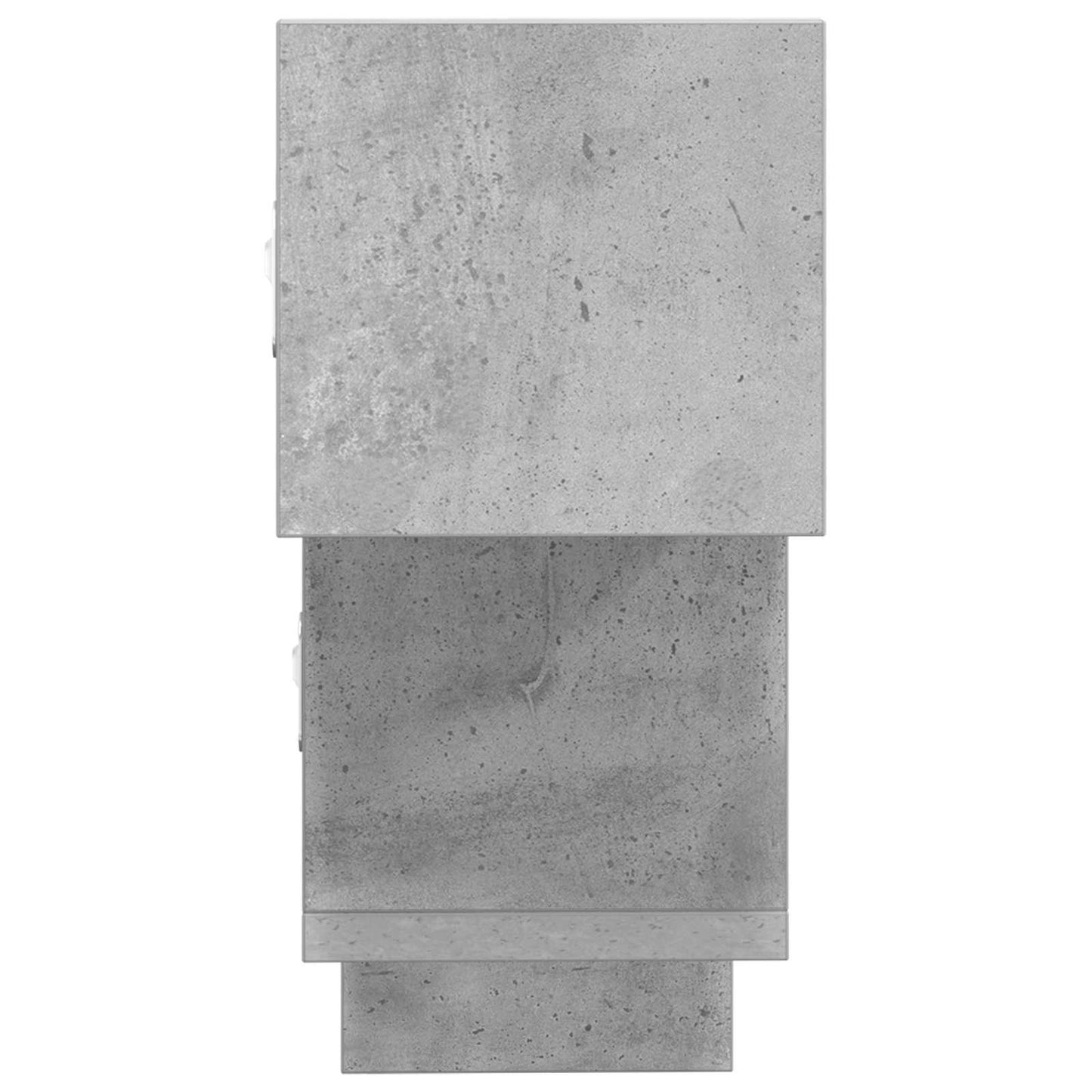 Vegghylle Betonggrå 48 x 15 x 42 cm Konstruert tre