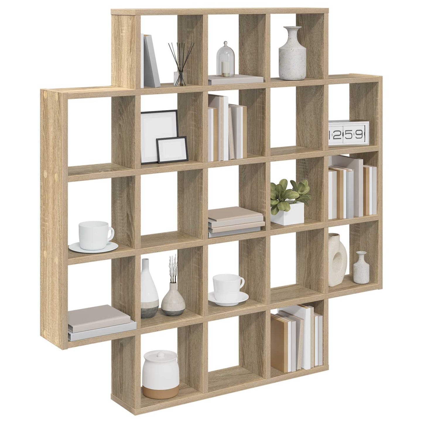 Vegghylle Sonoma eik 100 x 13 x 100 cm Konstruert tre