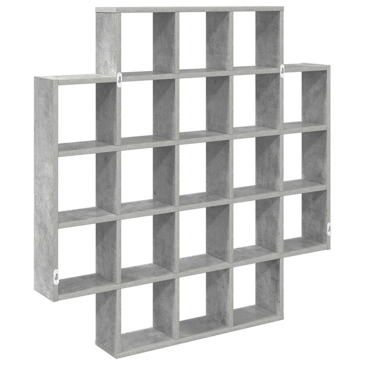 Vegghylle Betonggrå 100 x 13 x 100 cm Konstruert tre