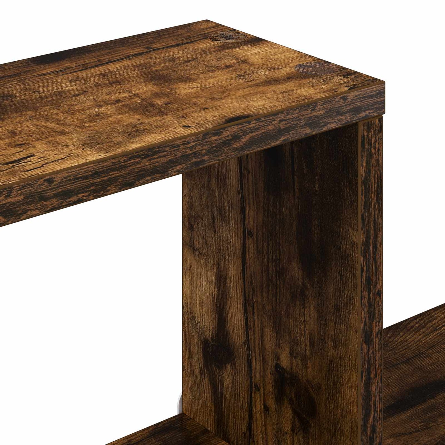 Vegghylle Røkt Eik 100 x 13 x 100 cm Konstruert tre