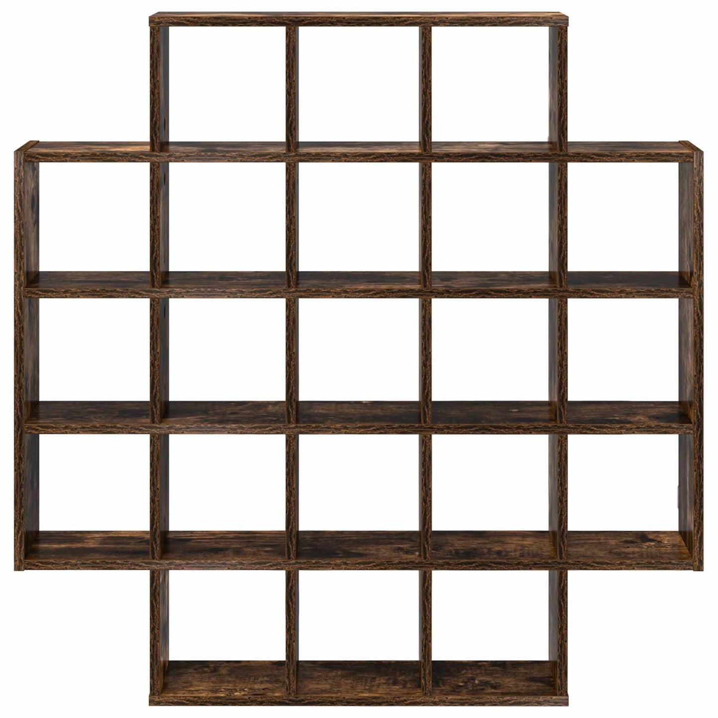 Vegghylle Røkt Eik 100 x 13 x 100 cm Konstruert tre