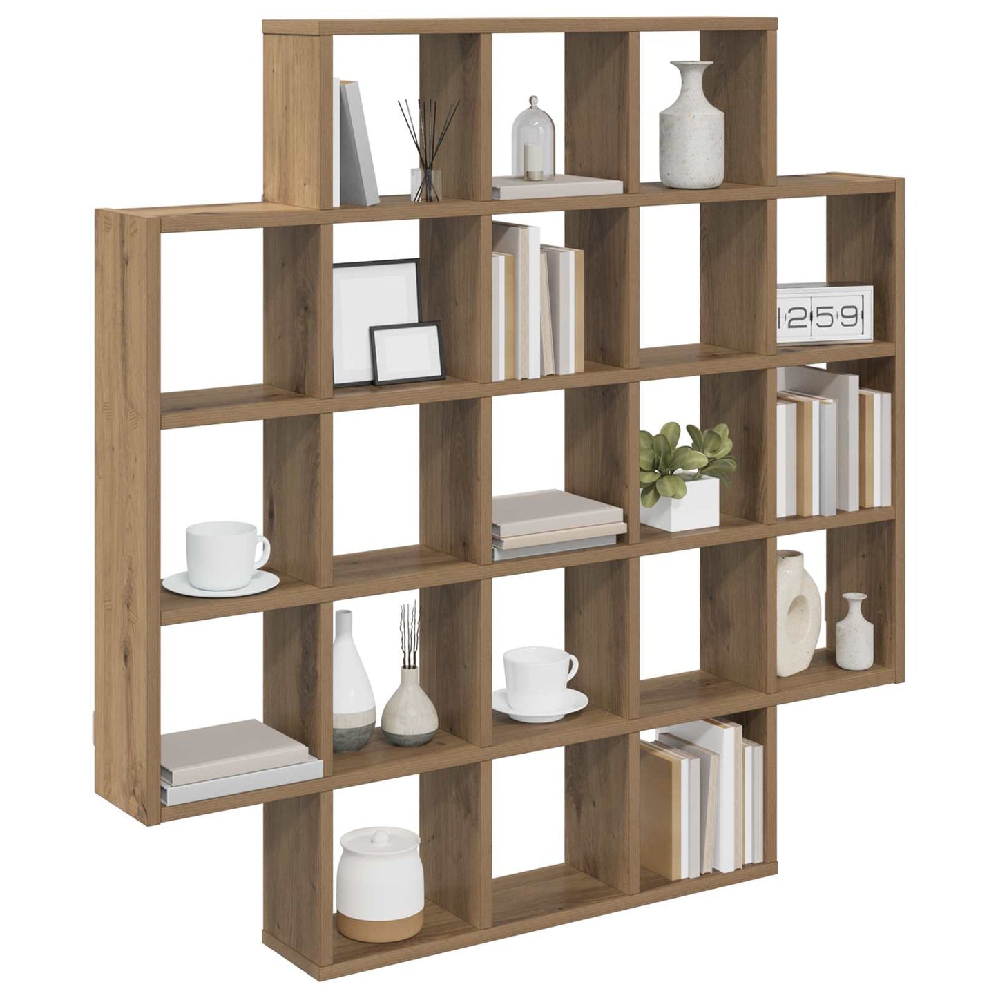 Vegghylle Artisan eik 100 x 13 x 100 cm Konstruert tre