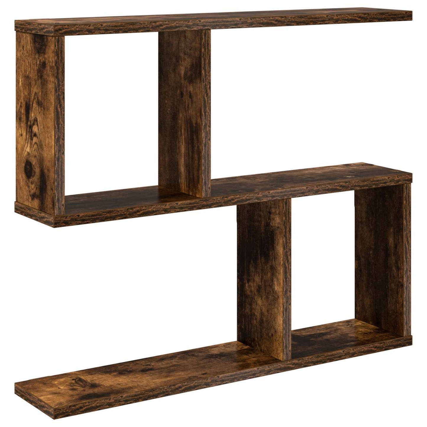 Vegghylle Røkt Eik 60 x 12 x 50,5 cm Konstruert tre
