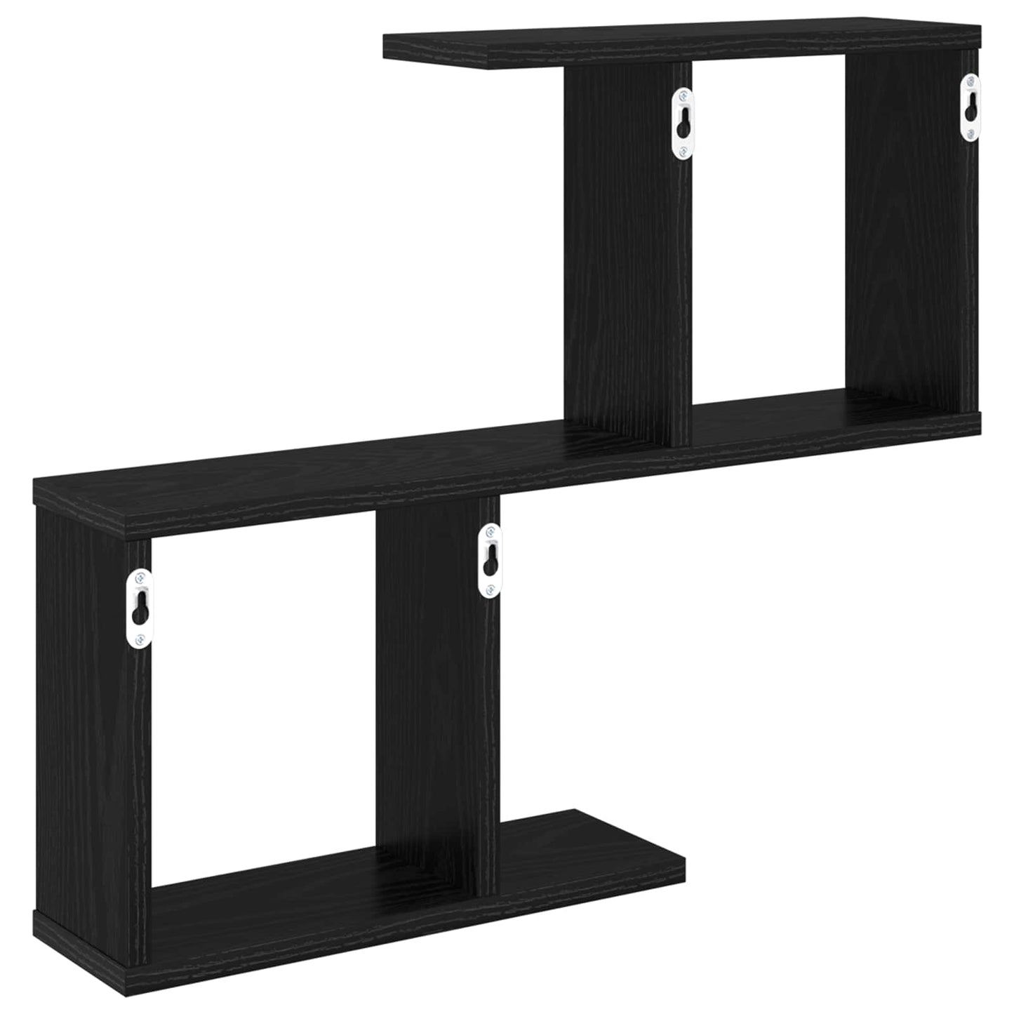 Vegghylle Svart eik 60 x 12 x 50,5 cm Konstruert tre