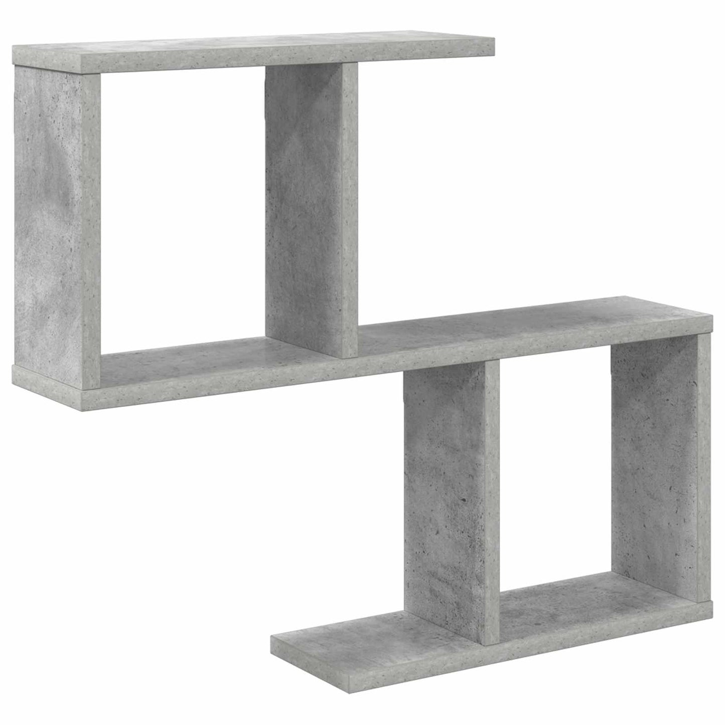 Vegghylle Betonggrå 60 x 12 x 50,5 cm Konstruert tre
