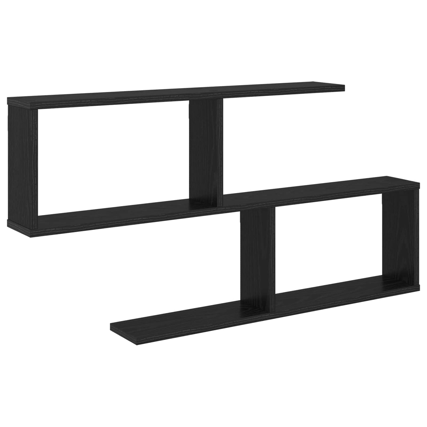 Vegghylle Svart eik 100 x 12 x 50,5 cm Konstruert tre