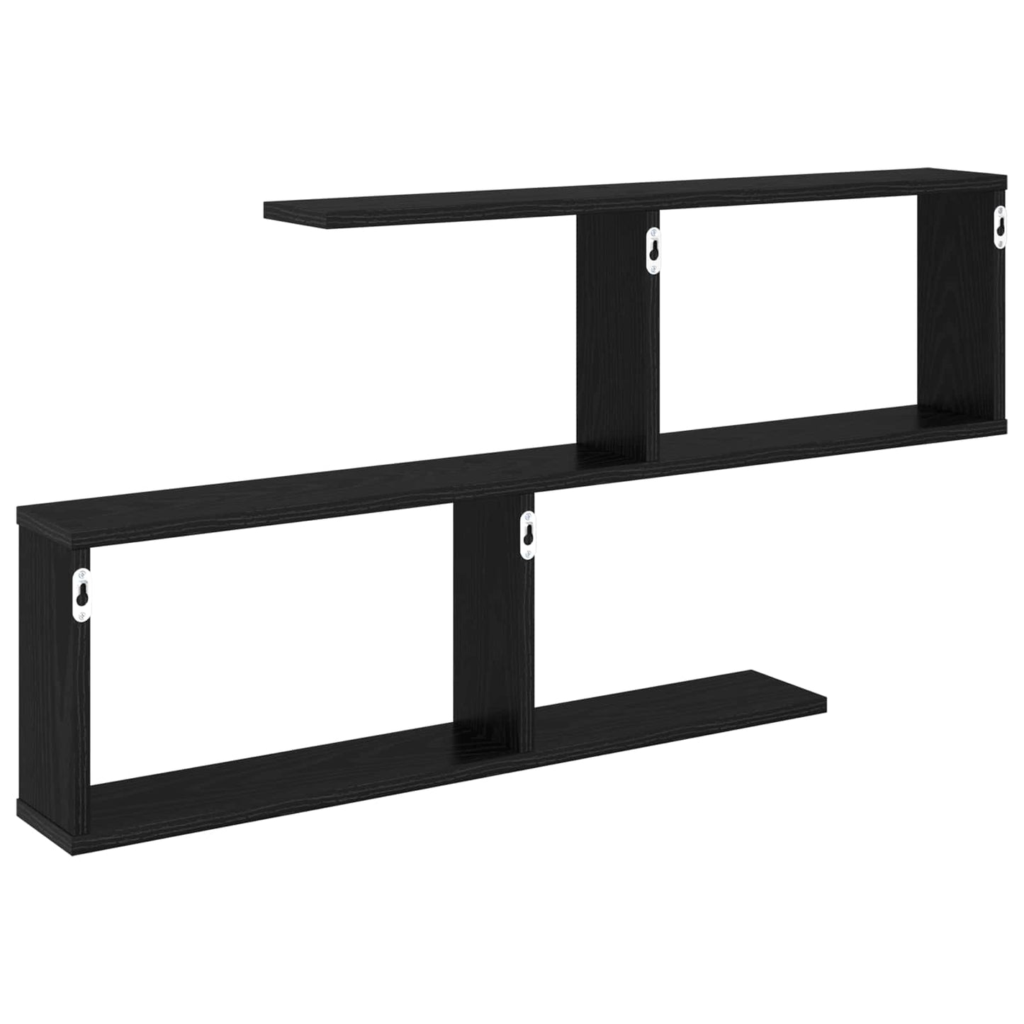Vegghylle Svart eik 100 x 12 x 50,5 cm Konstruert tre