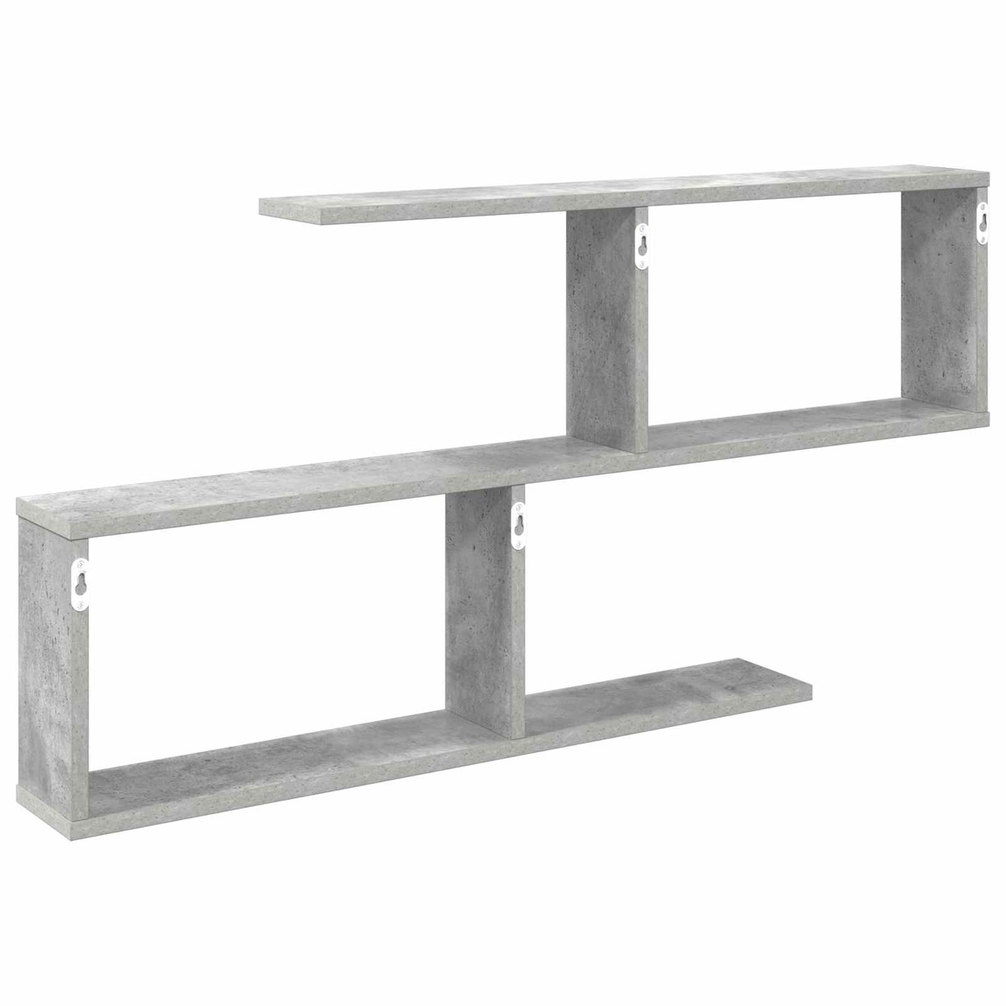 Vegghylle Betonggrå 100 x 12 x 50,5 cm Konstruert tre
