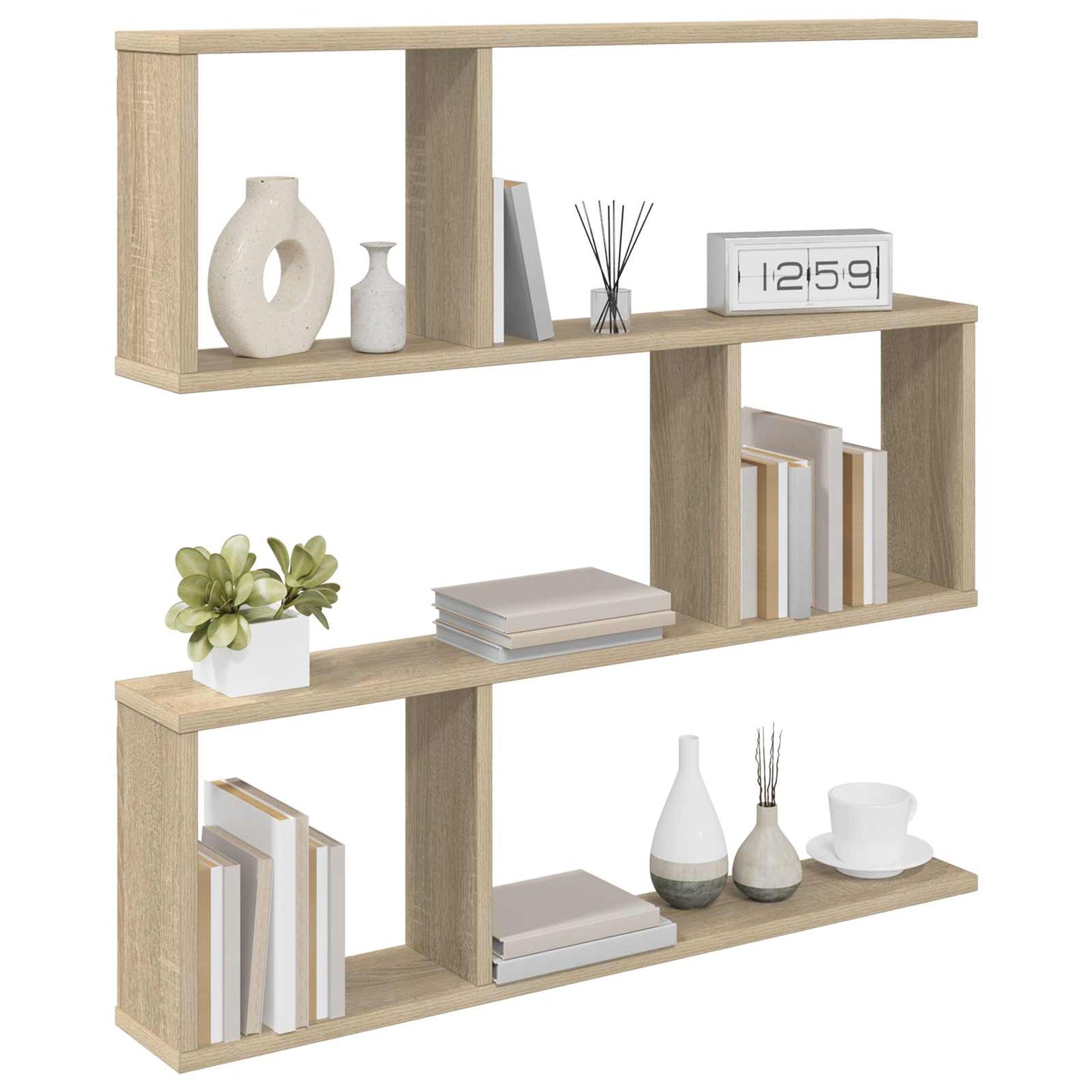 Vegghylle Sonoma eik 80 x 12 x 79,5 cm Konstruert tre