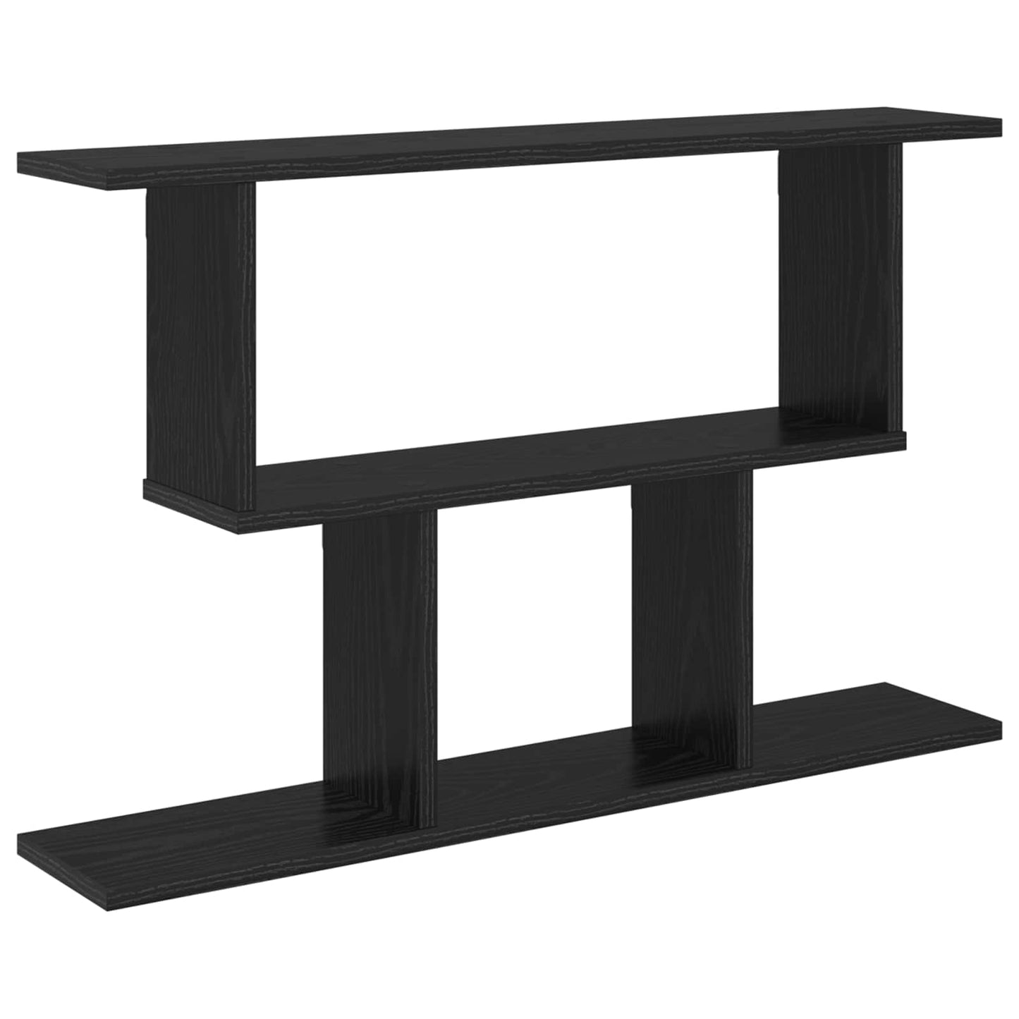 Vegghylle Svart eik 80 x 15 x 50,5 cm Konstruert tre