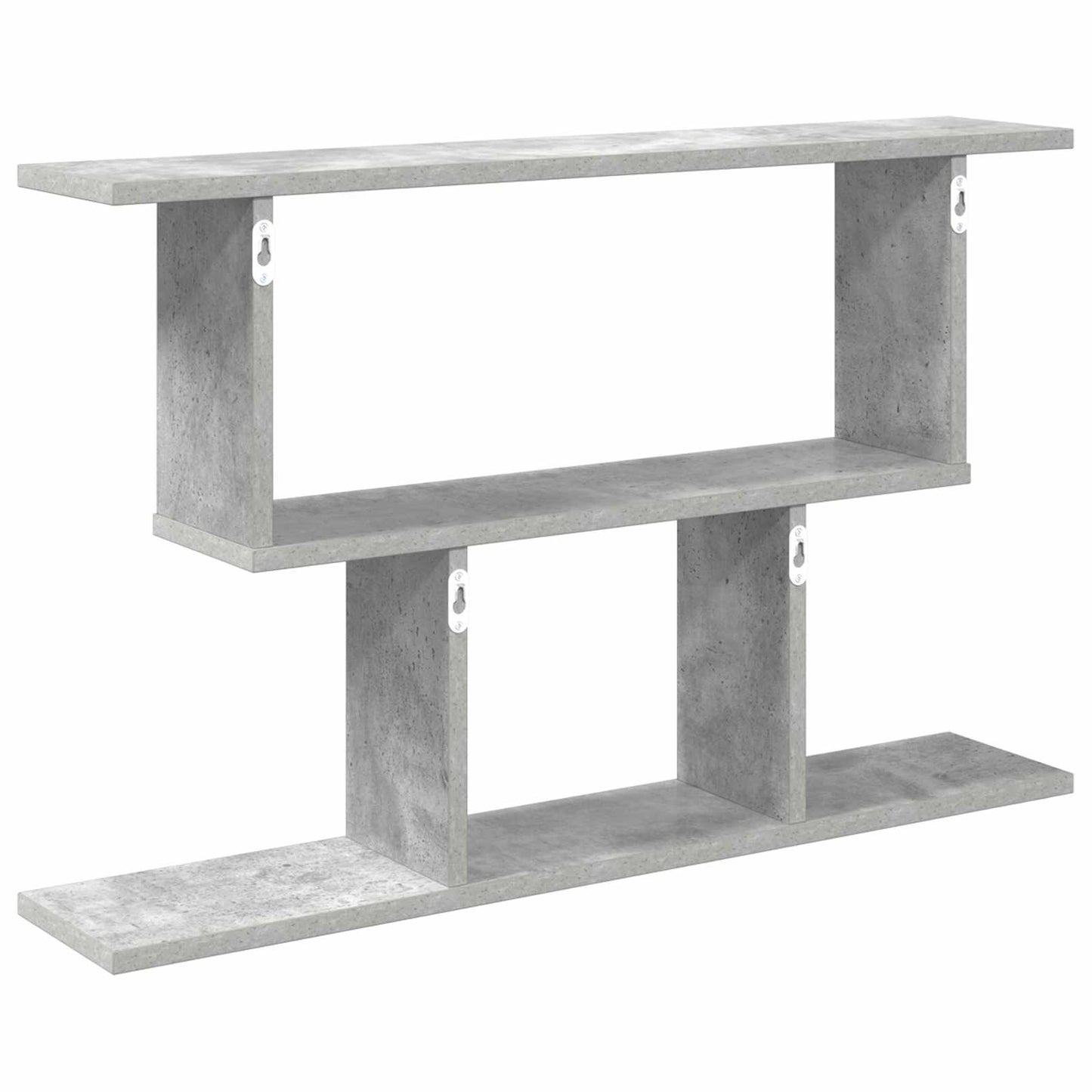 Vegghylle Betonggrå 80 x 15 x 50,5 cm Konstruert tre