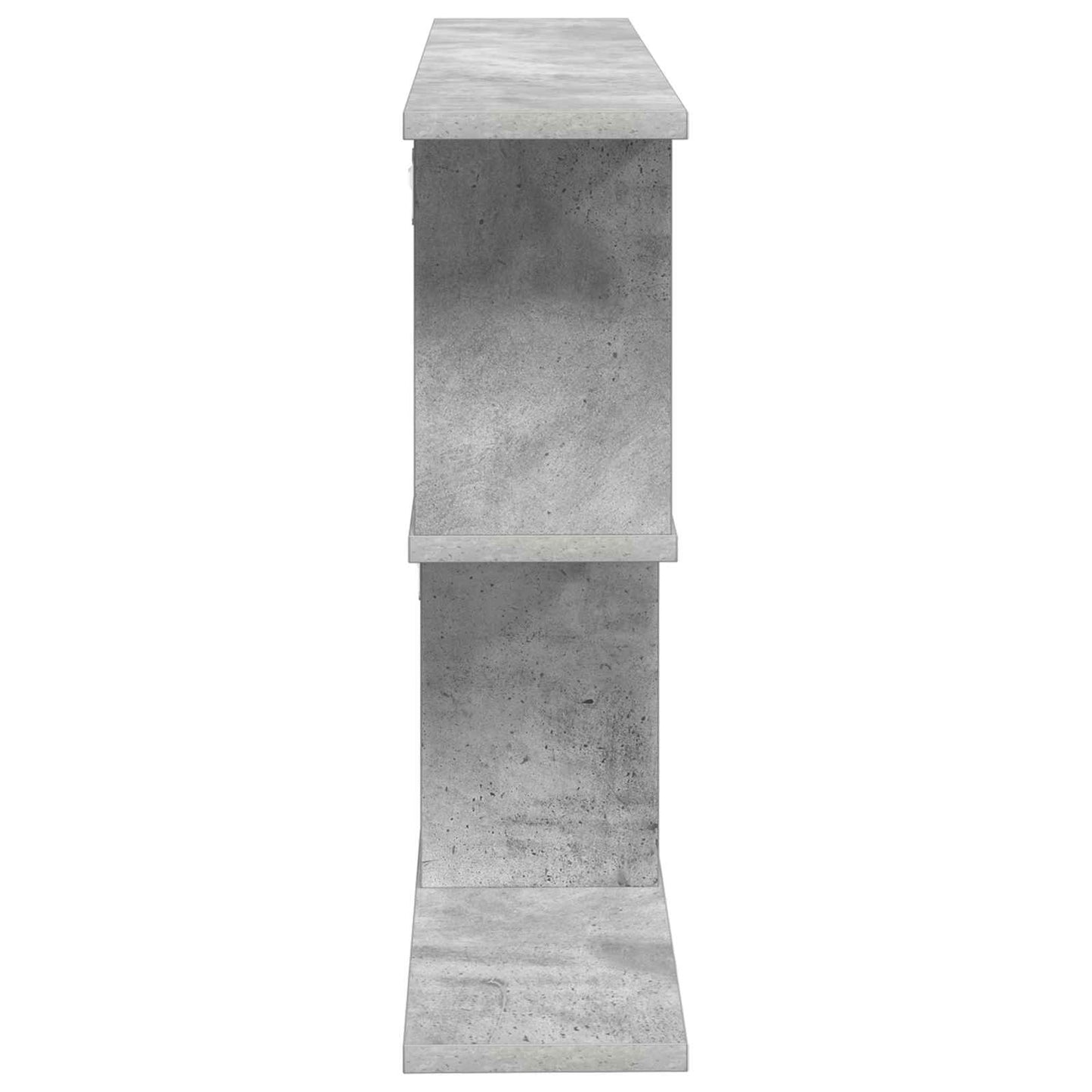 Vegghylle Betonggrå 80 x 15 x 50,5 cm Konstruert tre
