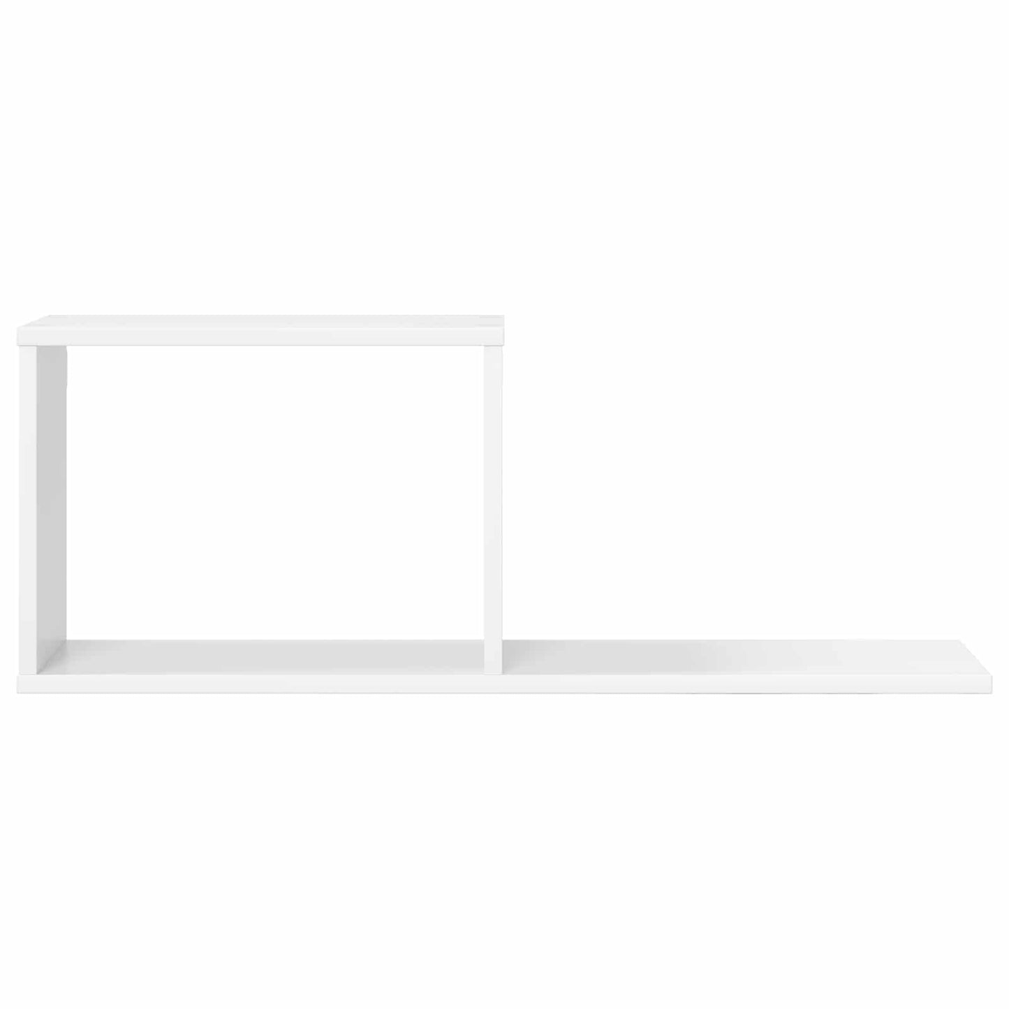 Flytende hyller Hvit 80 x 15 x 30 cm Konstruert tre