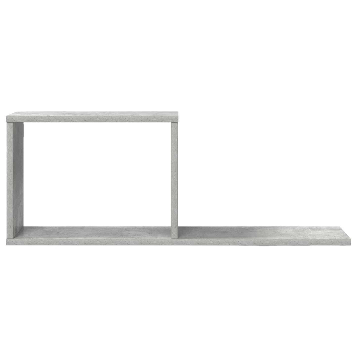Flytende hyller Betonggrå 80 x 15 x 30 cm Konstruert tre