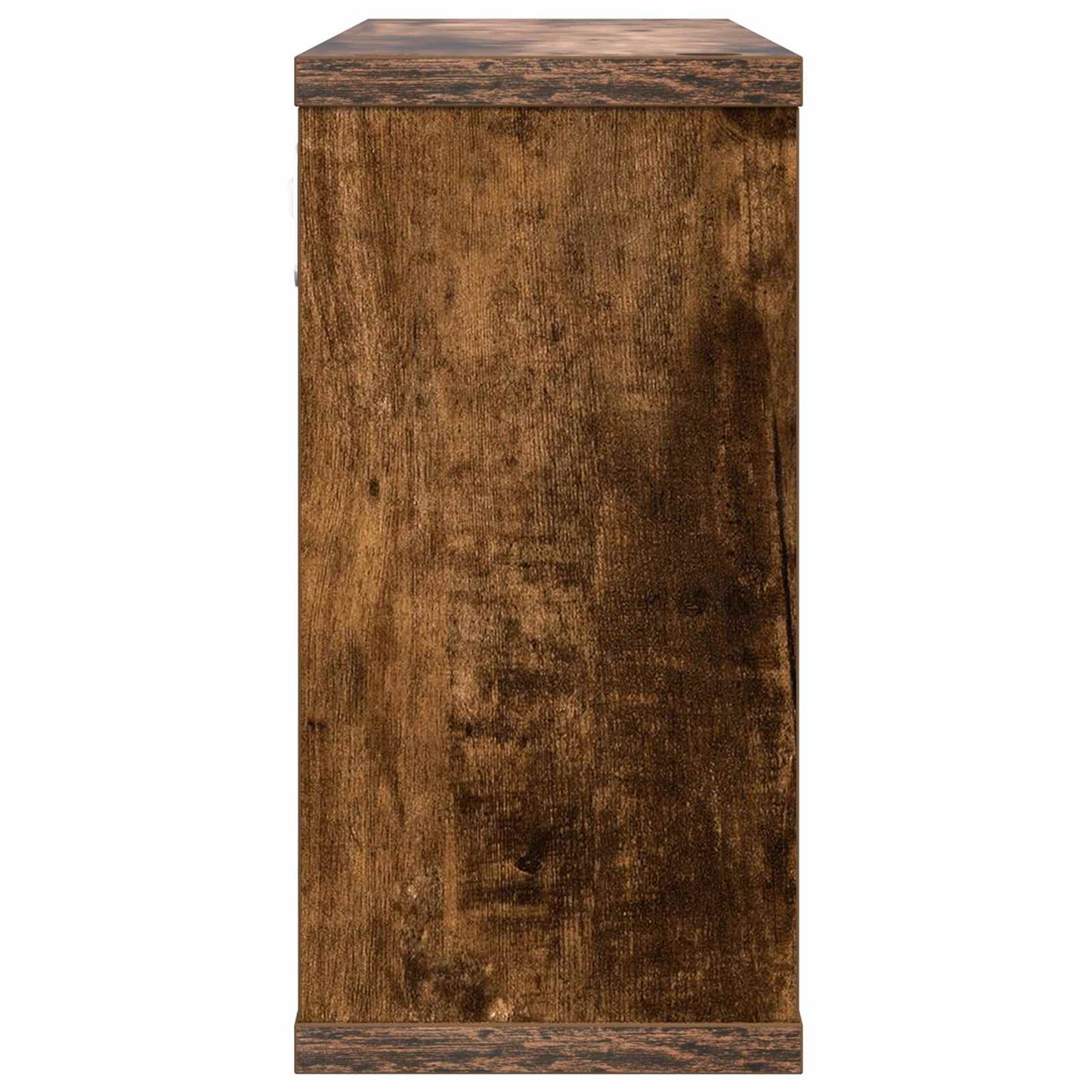 Flytende hyller 2 pcs Røkt Eik 80 x 15 x 30 cm Konstruert tre