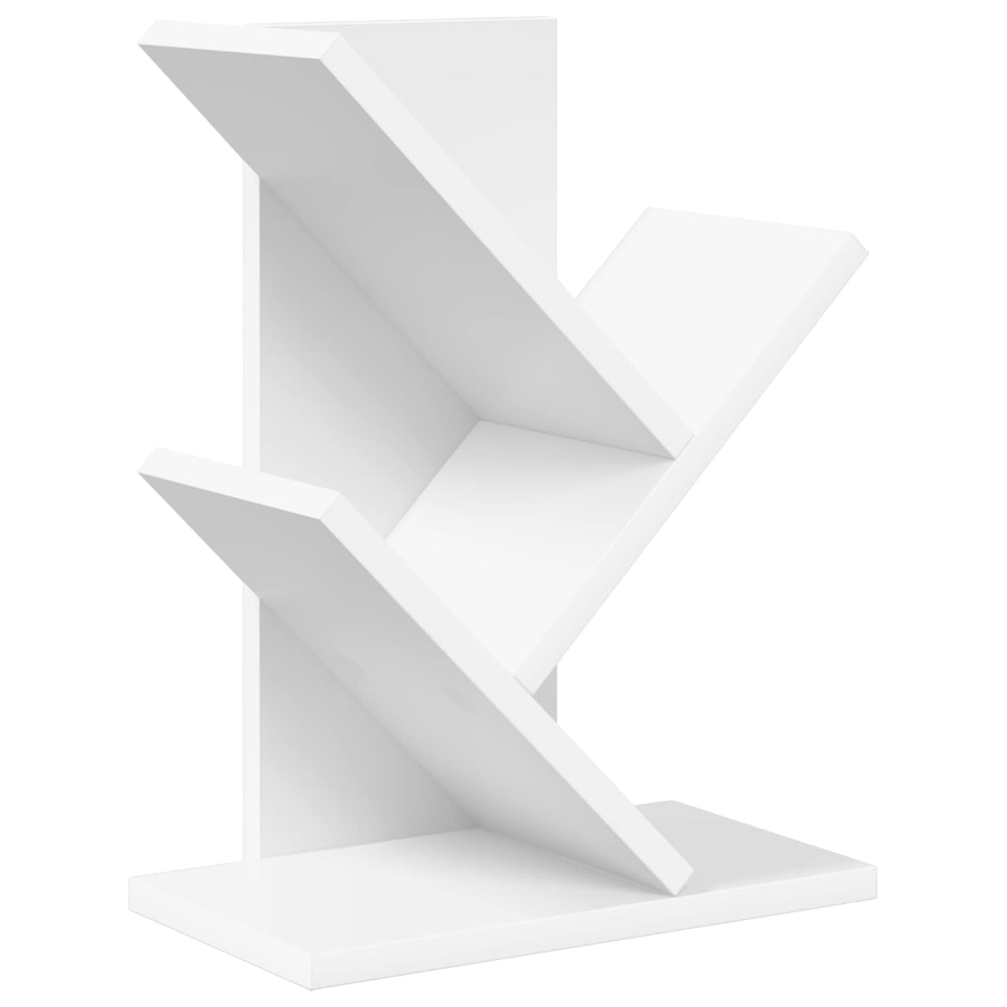 Tre Bokhylle 3-Hyller 30 x 18 x 40 cm Konstruert tre Hvit