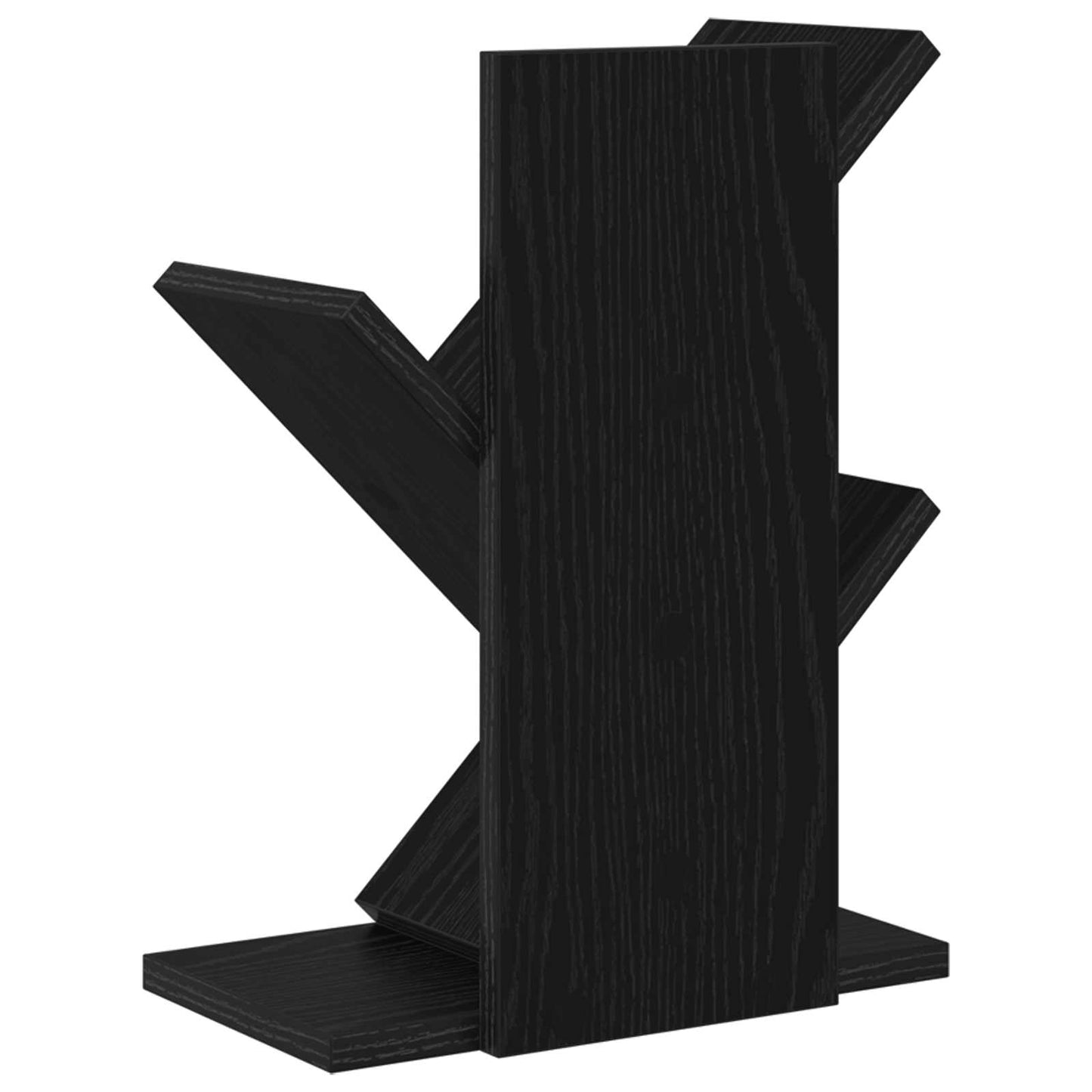 Tre Bokhylle 3-Hyller 30 x 18 x 40 cm Konstruert tre Svart eik