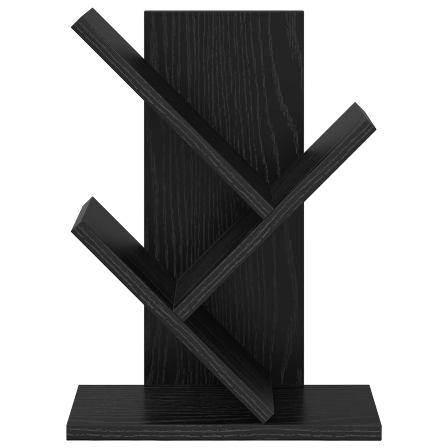 Tre Bokhylle 3-Hyller 30 x 18 x 40 cm Konstruert tre Svart eik
