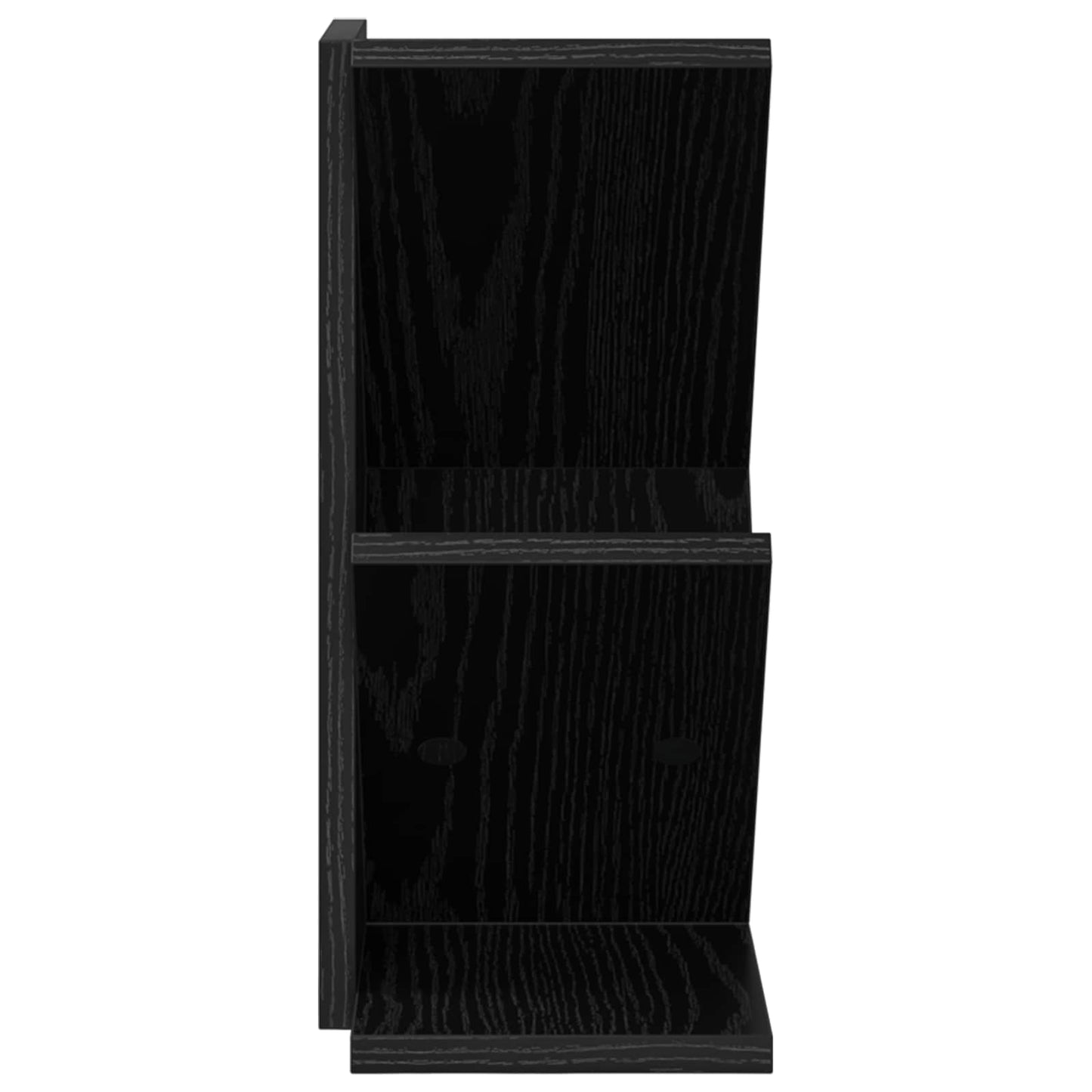 Tre Bokhylle 3-Hyller 30 x 18 x 40 cm Konstruert tre Svart eik